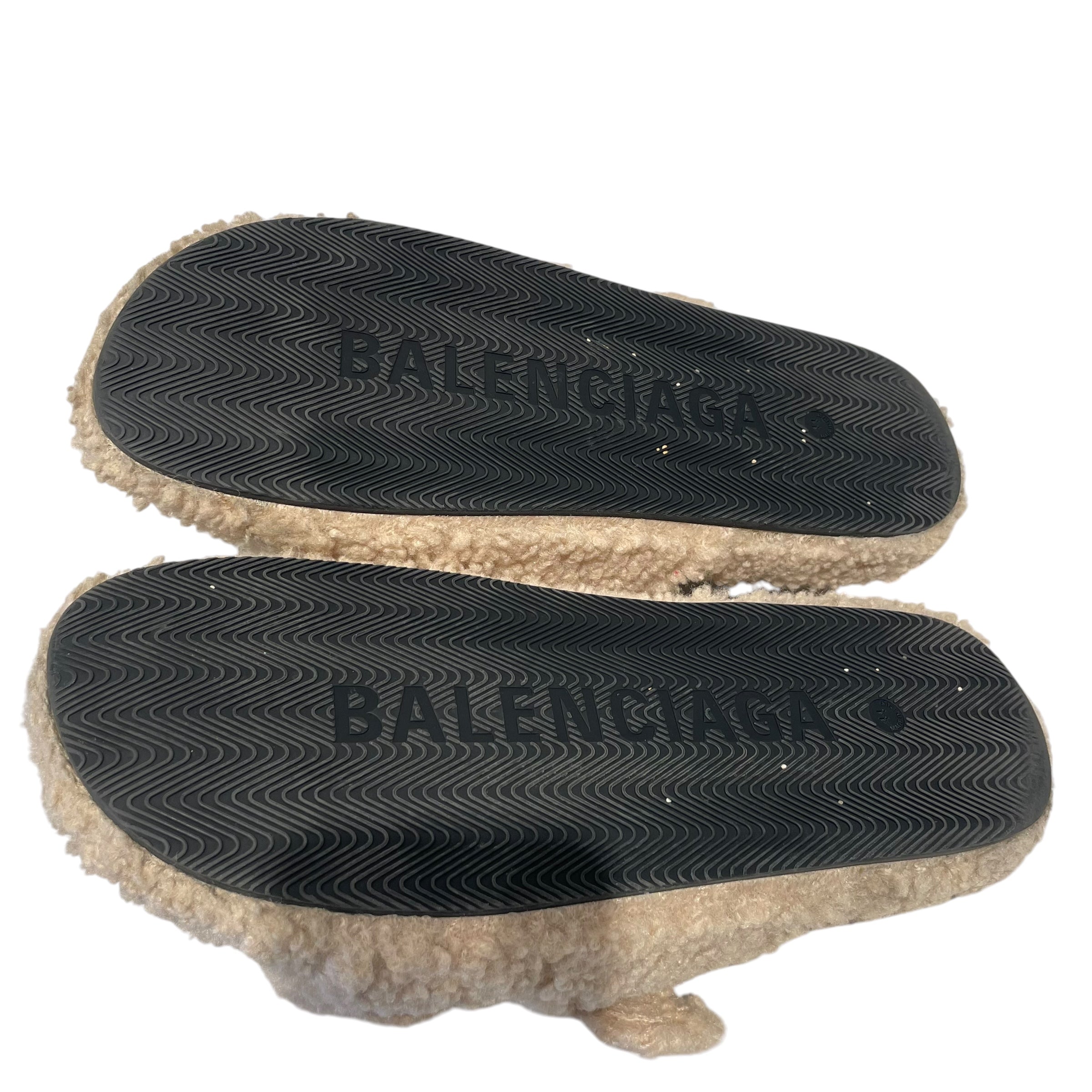BALENCIAGA/Sandals/EU 44/Fur/CRM/Faux Fur Slides view 5
