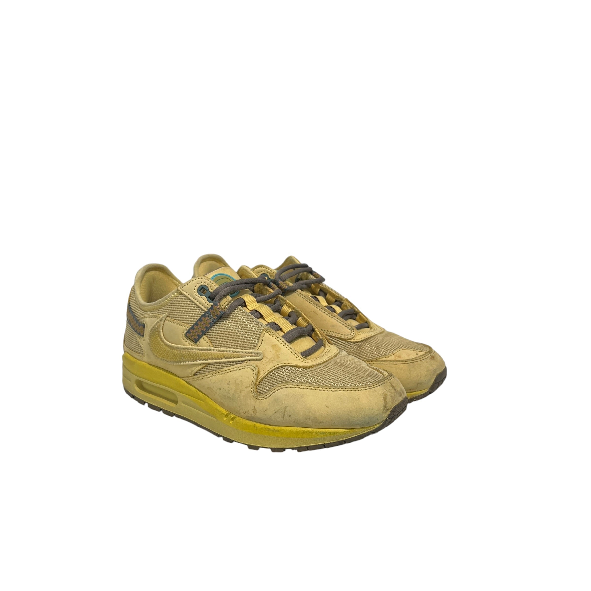 NIKE/Low-Sneakers/US 9.5/Leather/YEL/Cactus Jack Air Max 1 view 1