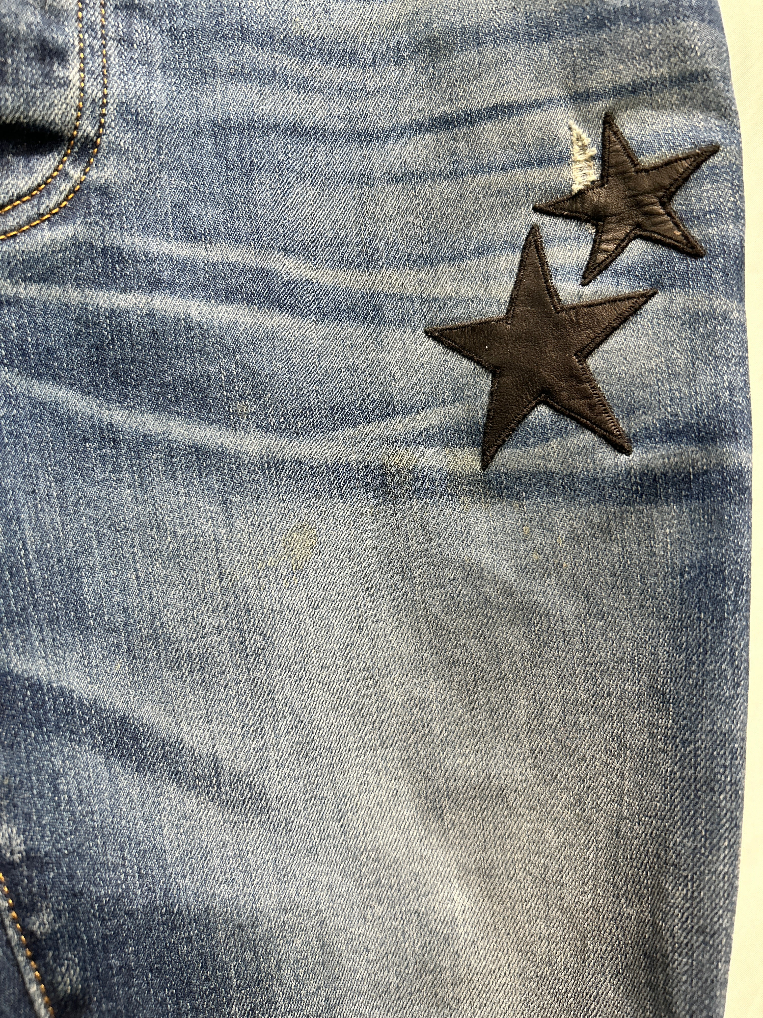 AMIRI/Skinny Pants/33/Denim/BLU/star patches view 5