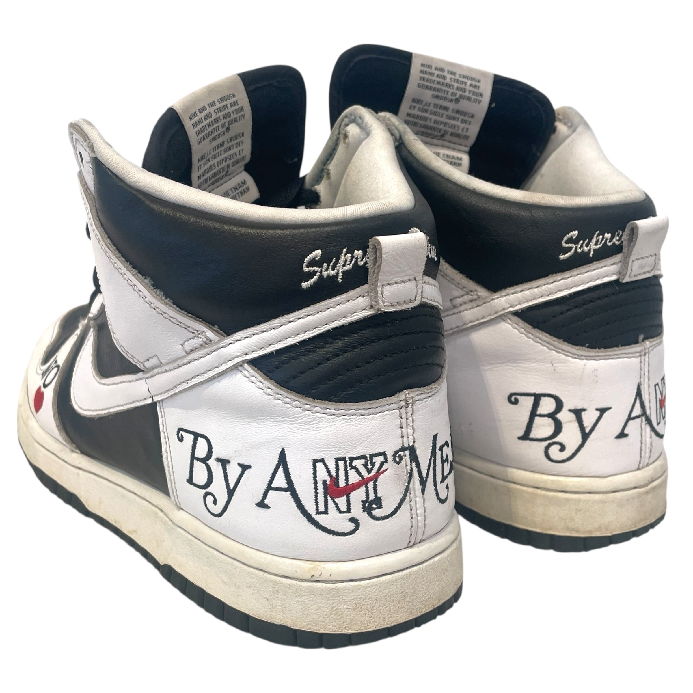 NIKE/Hi-Sneakers/US 10/Leather/WHT/supreme dunk view 2