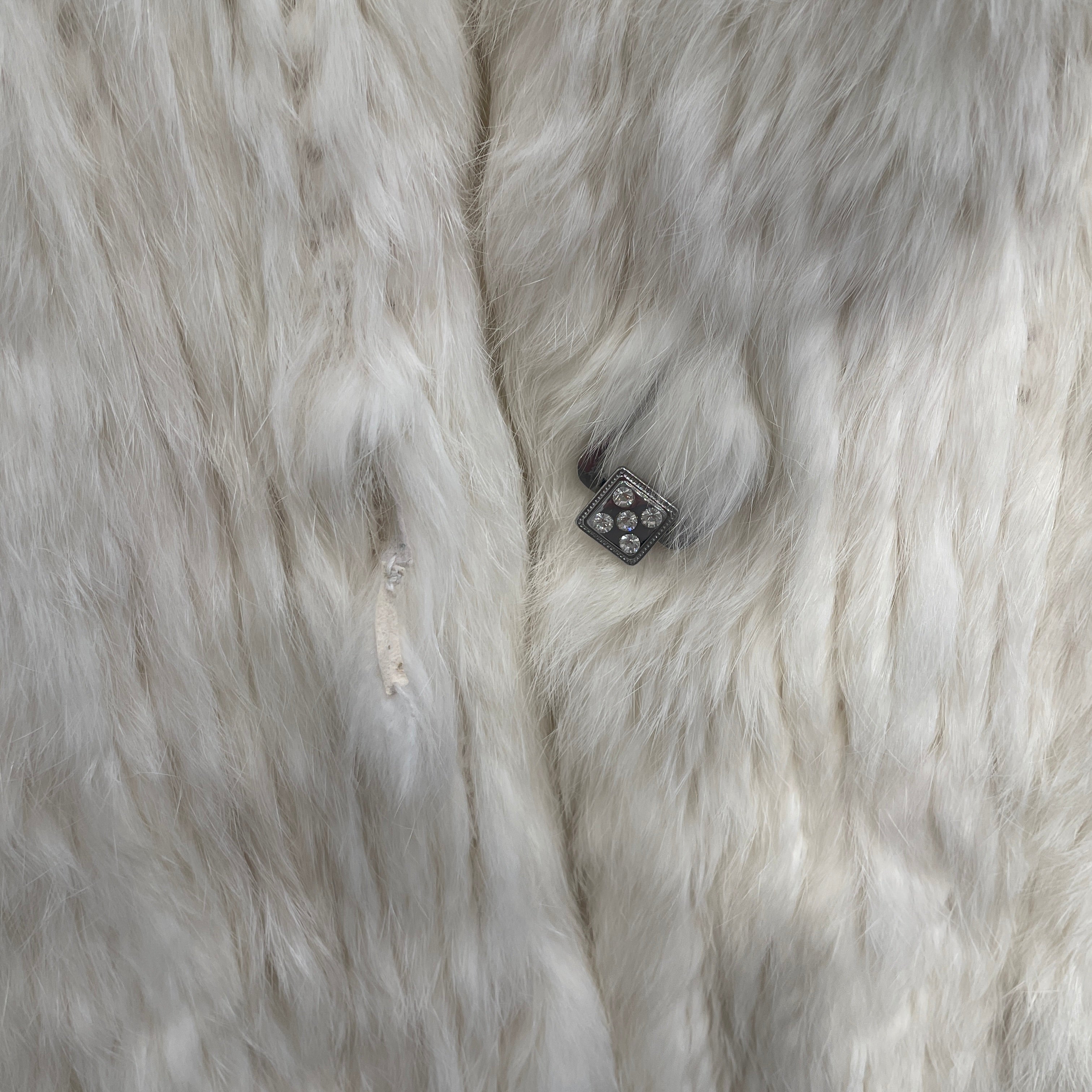 MARCIANO/Coat/XS/Fur/CRM/CRYSTAL CLOSURE FUR COAT view 6