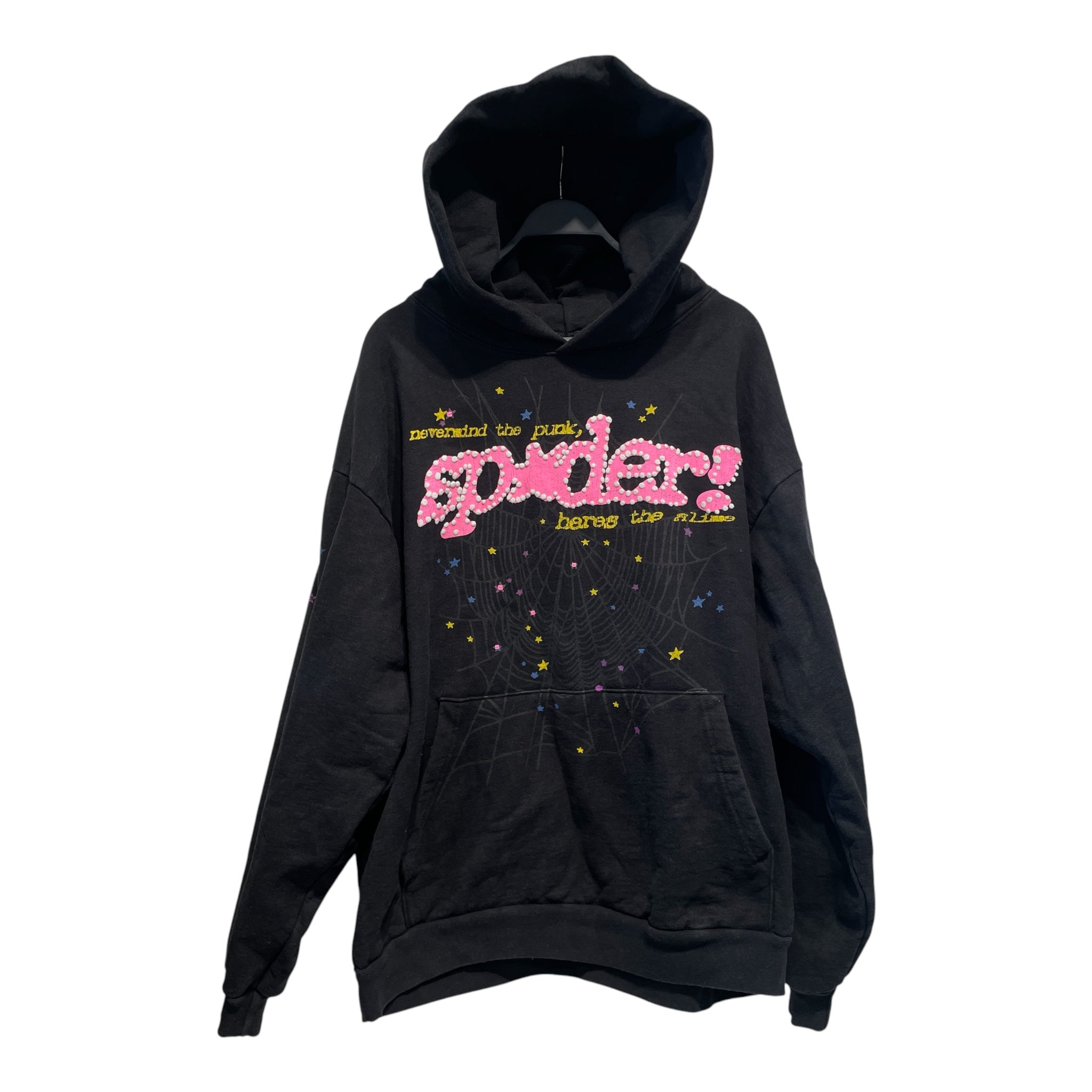 Sp5der/Hoodie/XL/Graphic/Cotton/BLK/ view 1