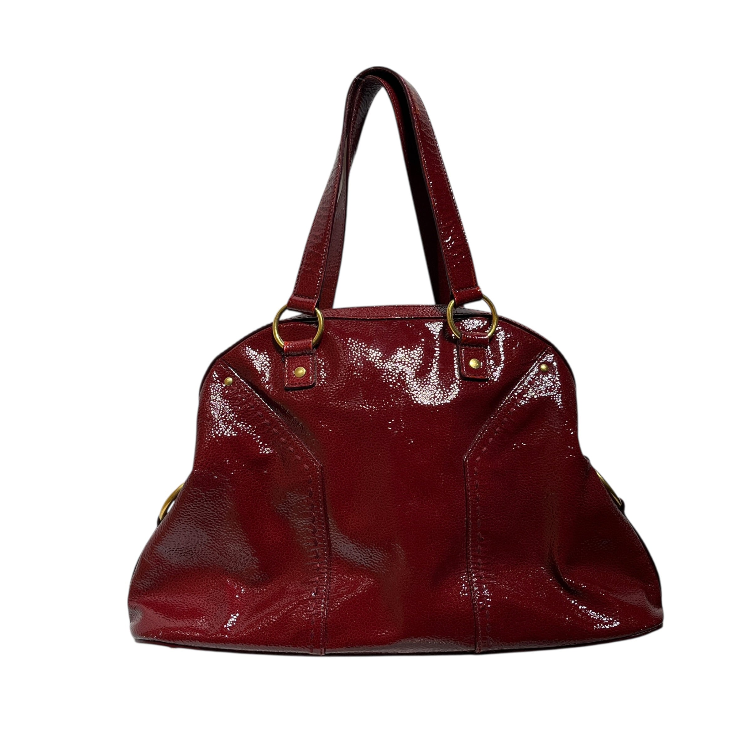 YVES SAINT LAURENT/Hand Bag/Leather/RED/Muse Lock Bag view 2