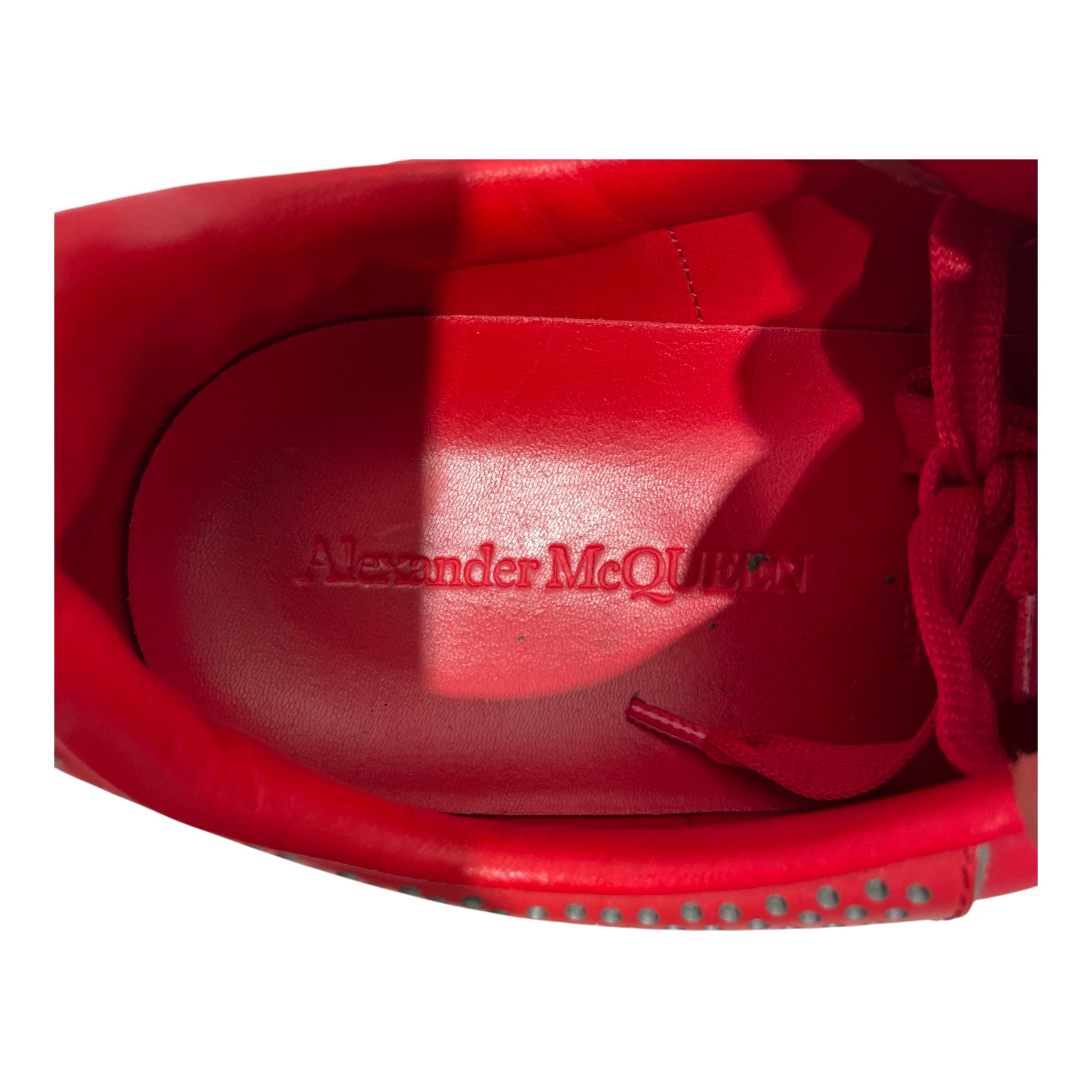 Alexander McQueen/Low-Sneakers/EU 43/Leather/RED/ view 3