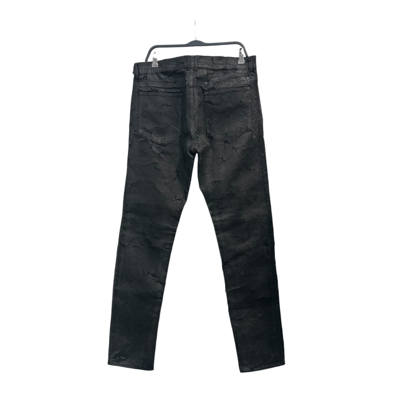 GIVENCHY/Pants/34/Denim/BLK/PAPAER CRACKED DENIM