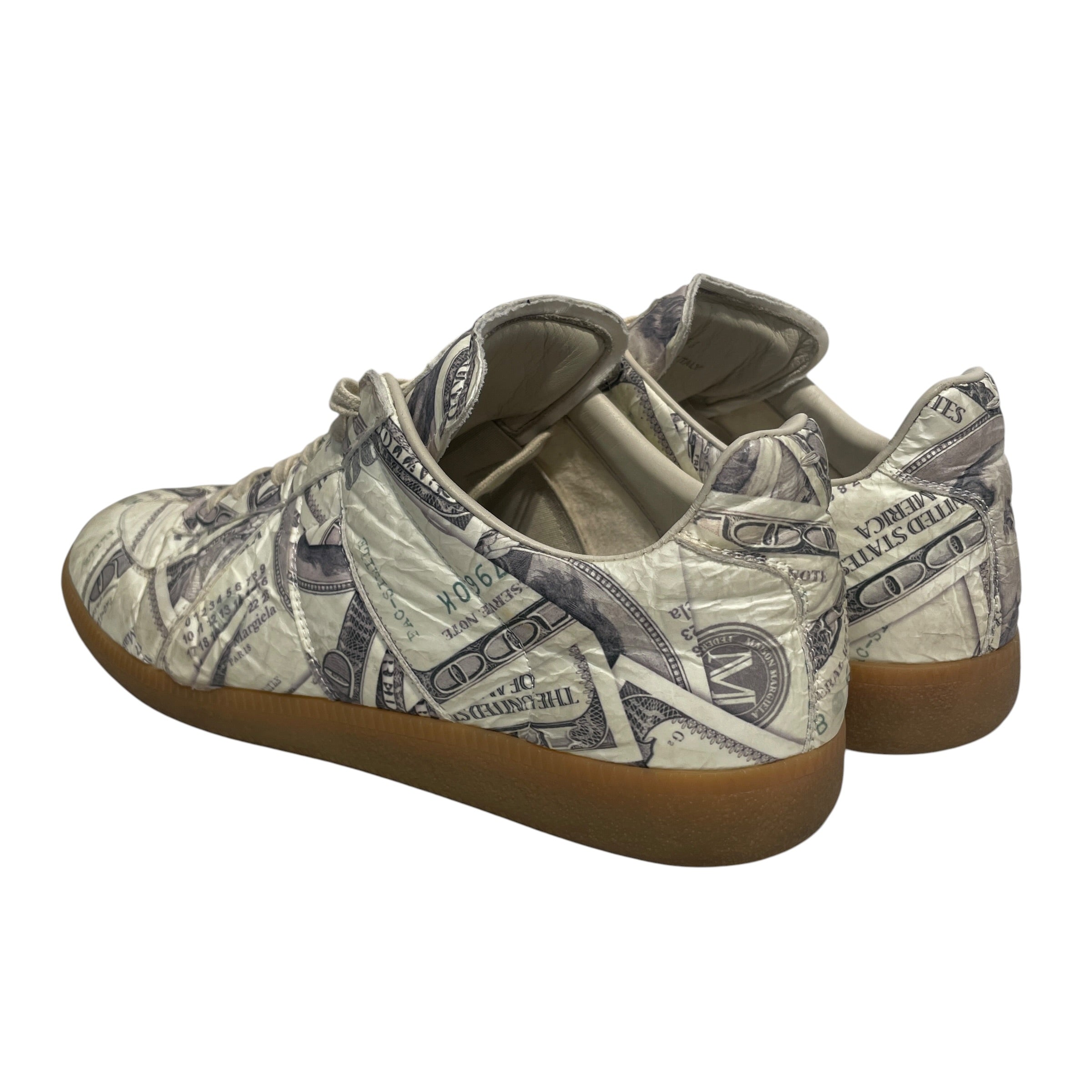 Maison Margiela/Low-Sneakers/EU 45/All Over Print/Leather/GRN/MONEY REPLICA view 2