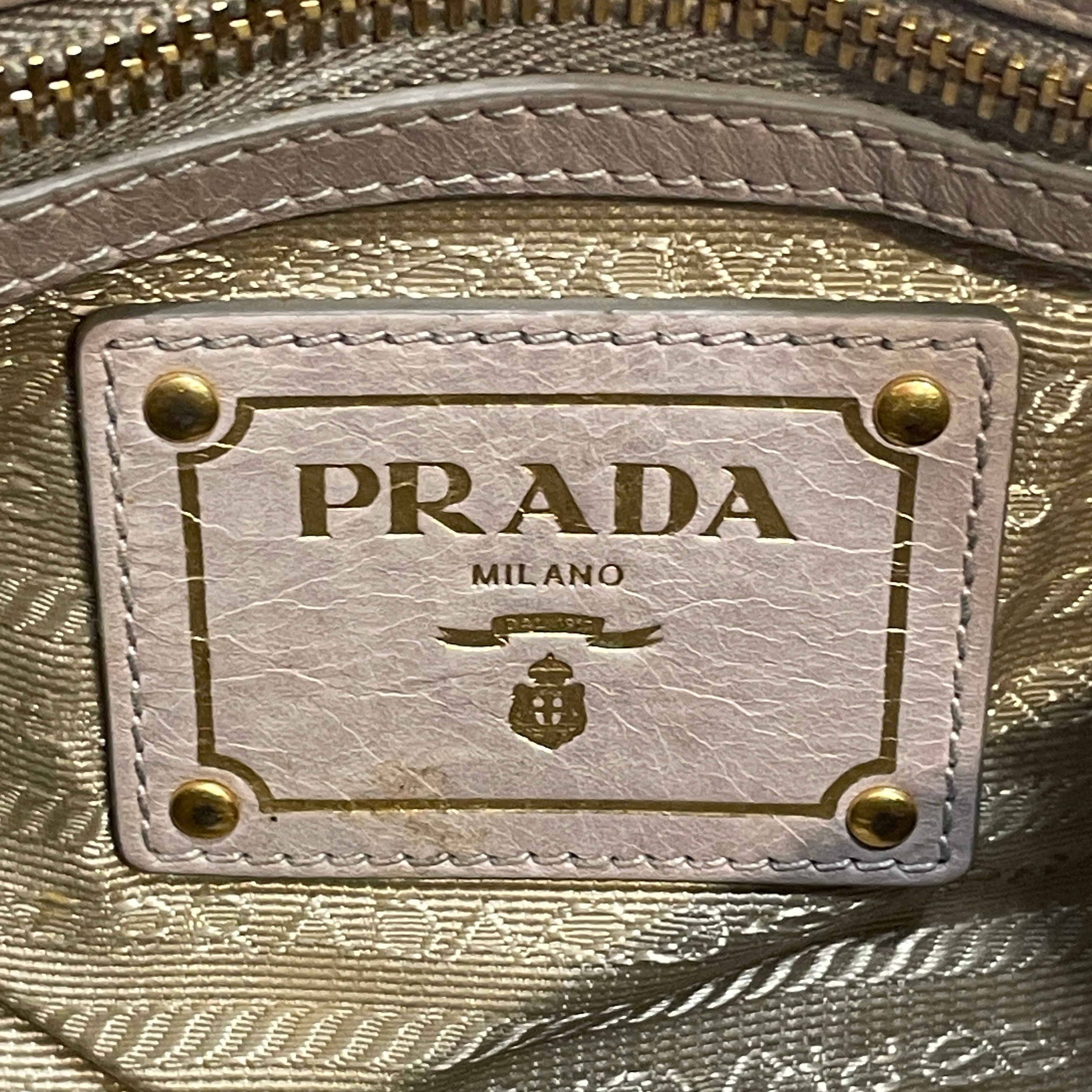 PRADA/Hand Bag/Leather/CRM/Vitello Shine Shouldr Bag view 6