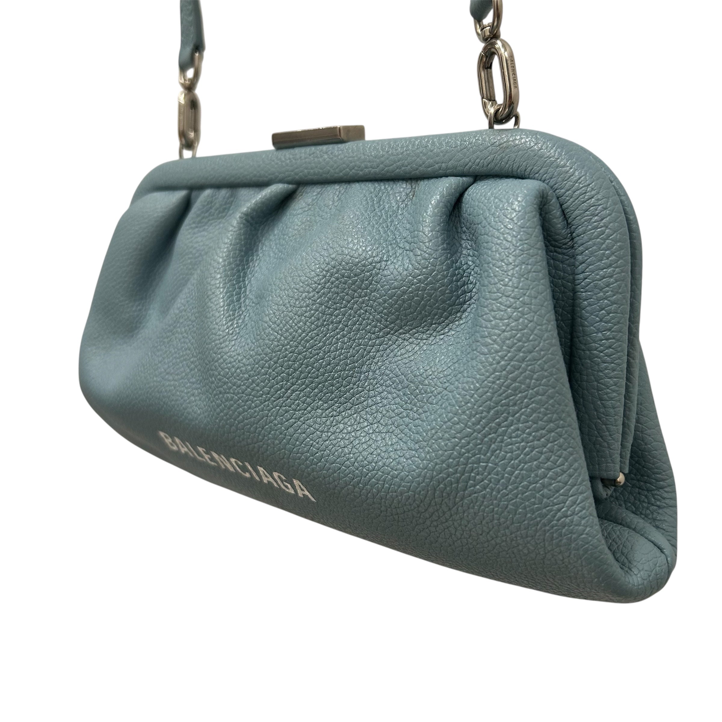 BALENCIAGA/Bag/Leather/BLU/Cloud Clutch XS view 6