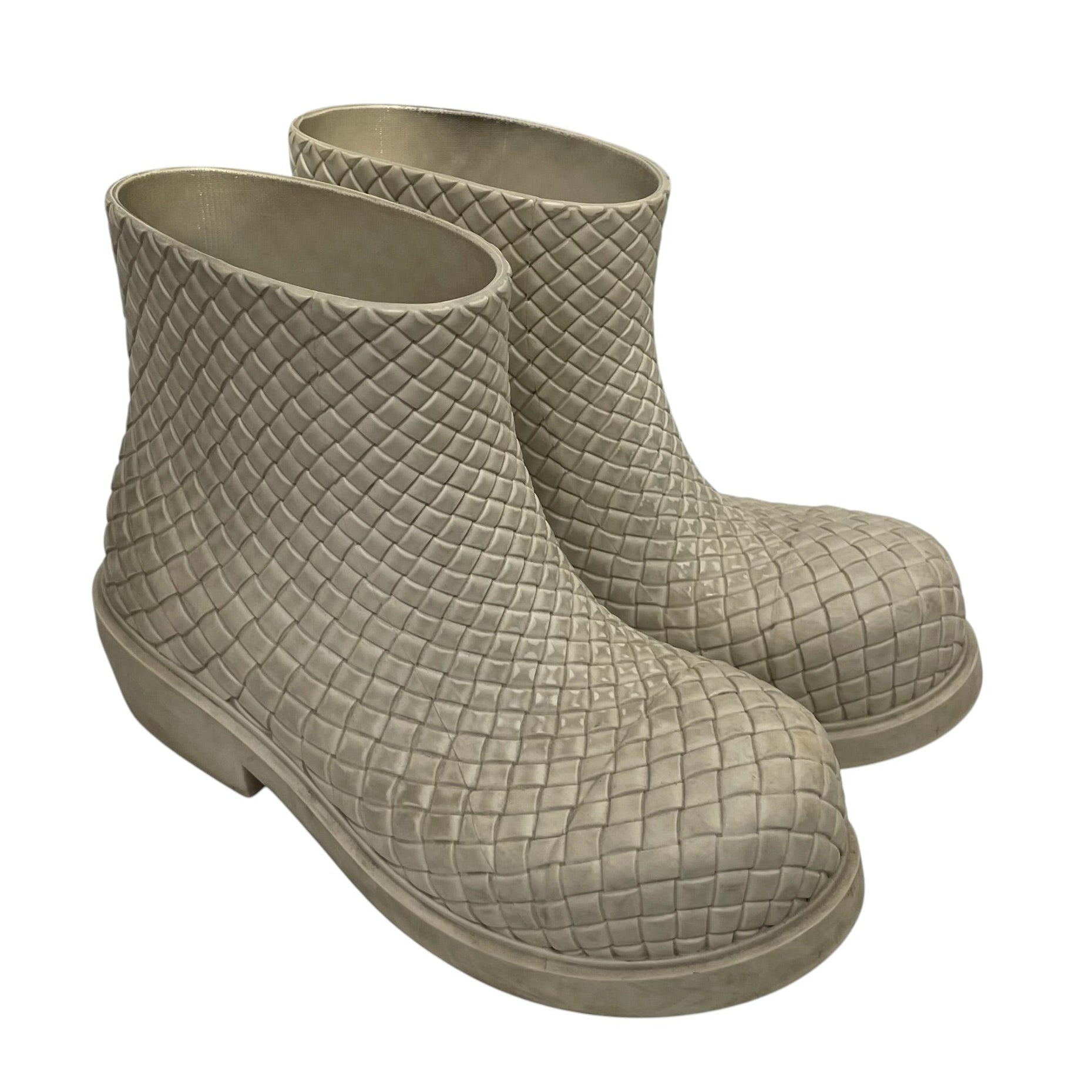 BOTTEGA VENETA/Rain Boots/EU 41/WHT/Fireman Ankle Boot view 1