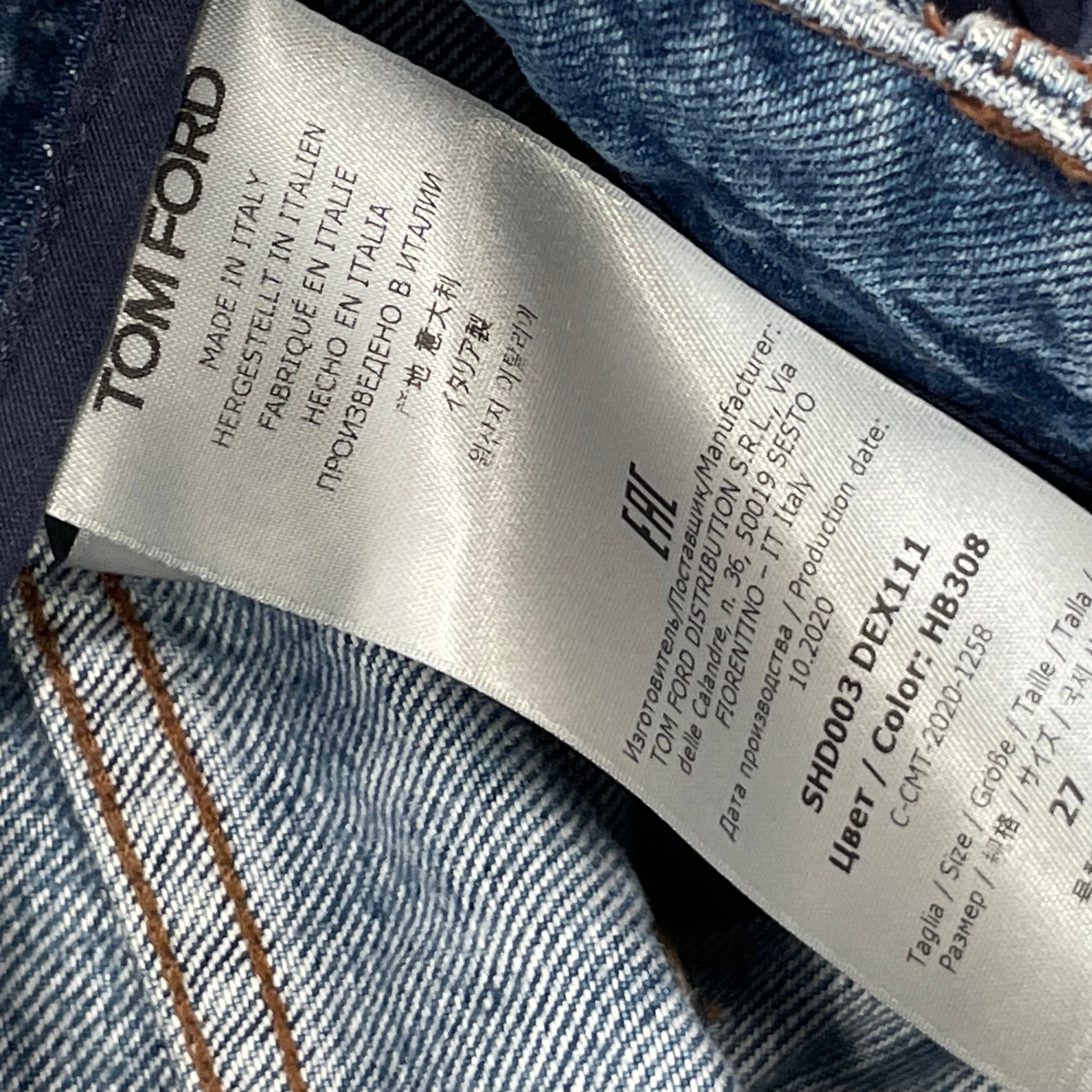 TOM FORD/Shorts/27/Denim/BLU/GLD HARDWARE view 5