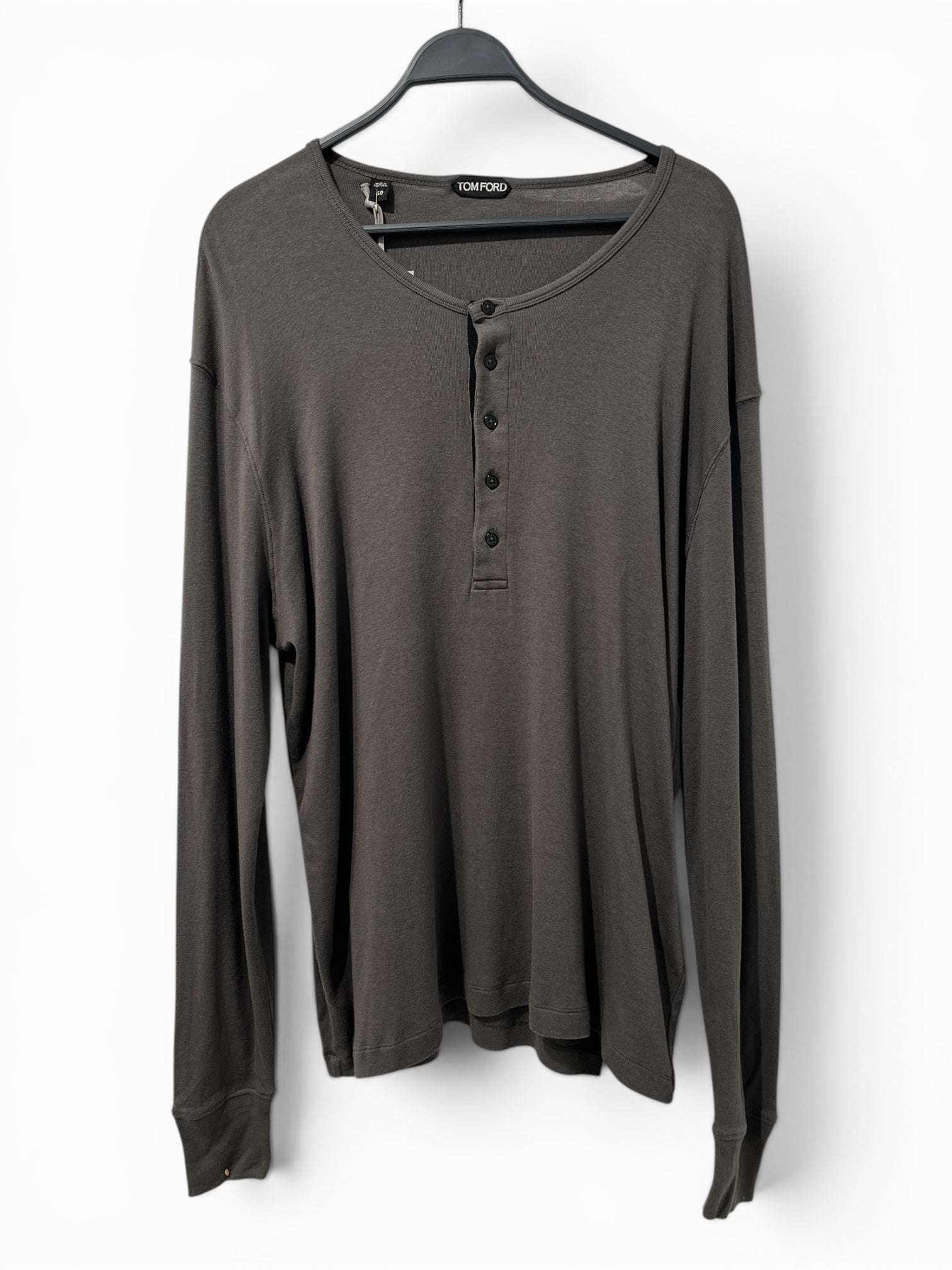 TOM FORD/Henleyneck CS/58/Cotton/GRY/Reversible/ view 1