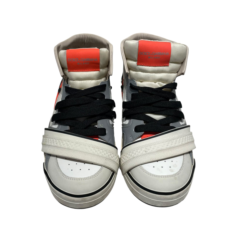 DOLCE&GABBANA/Hi-Sneakers/EU 42.5/Leather/WHT/multicolor