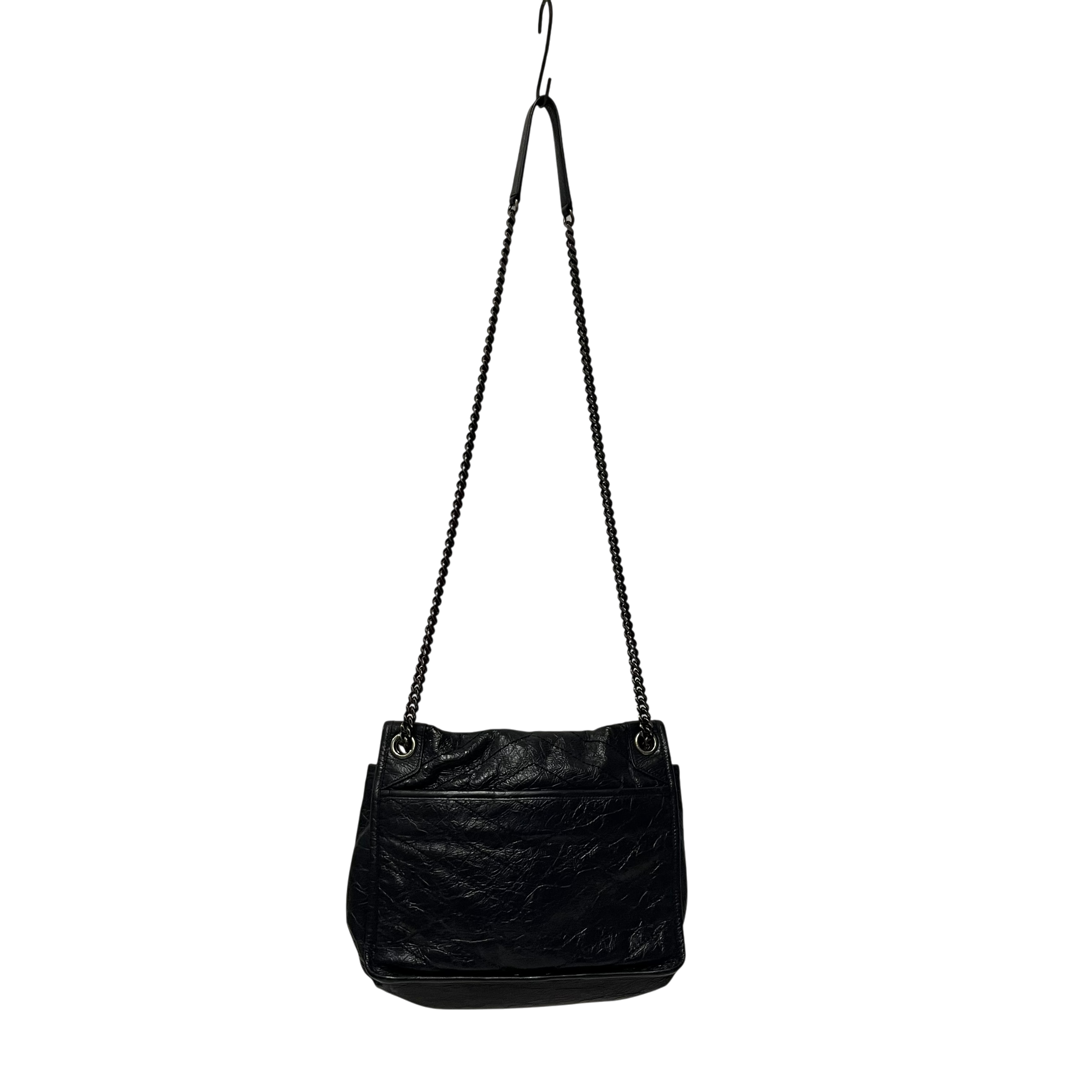 YVES SAINT LAURENT/Cross Body Bag/Leather/NVY/MATELASSE NIKI CHAIN BAG view 2