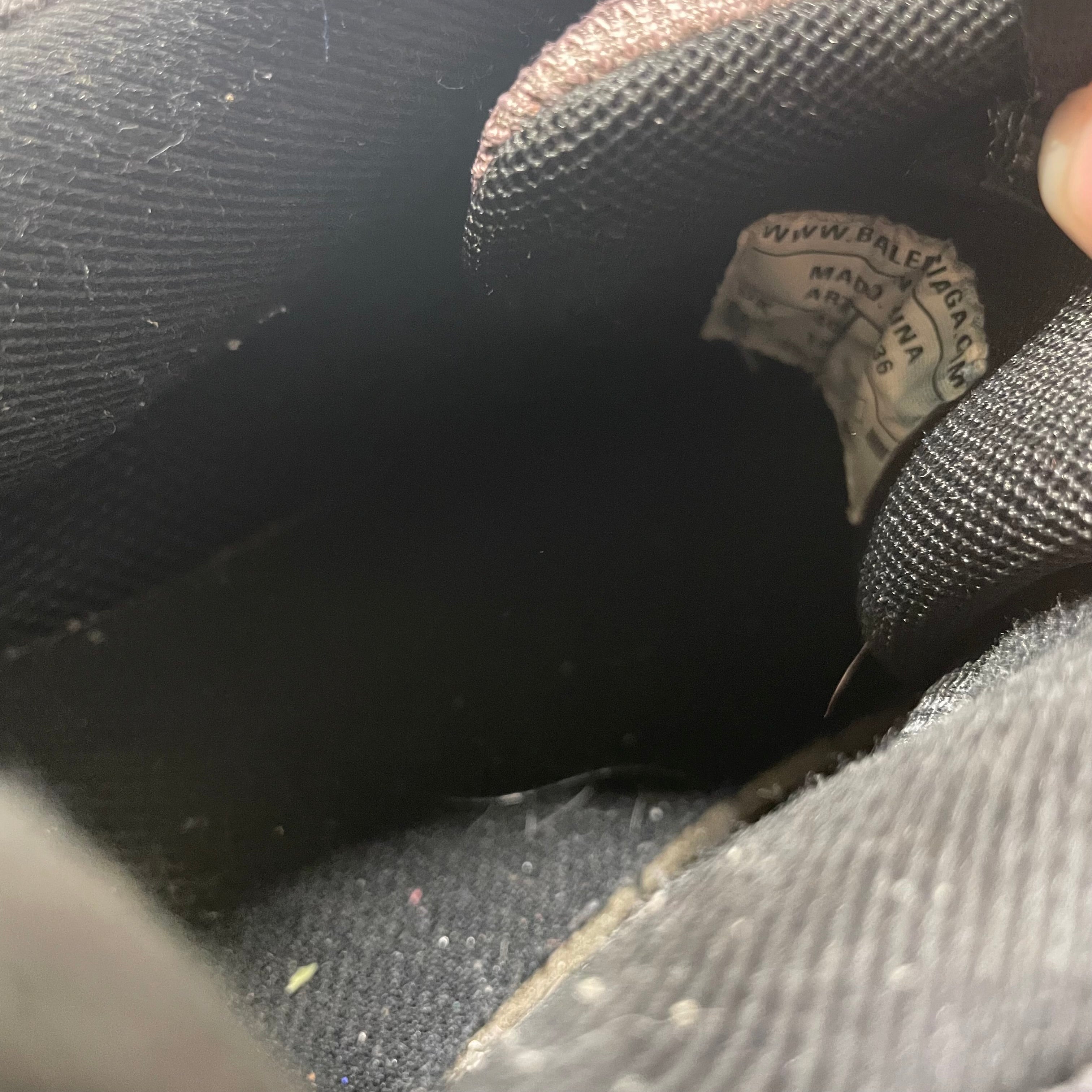 BALENCIAGA/Low-Sneakers/US 10/Cotton/BLK/ view 4