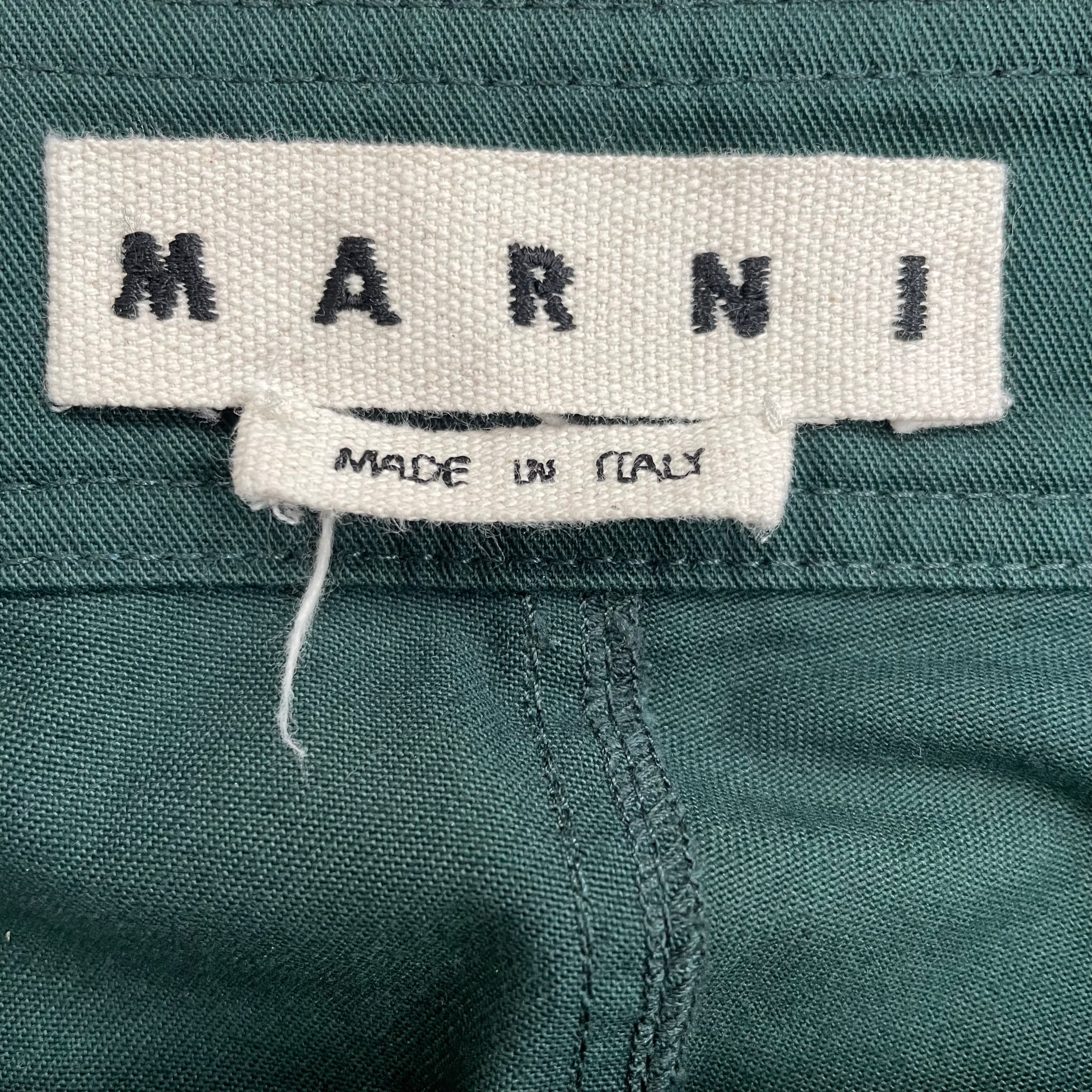 MARNI/Shorts/48/Cotton/GRN/Button Fly/ view 3
