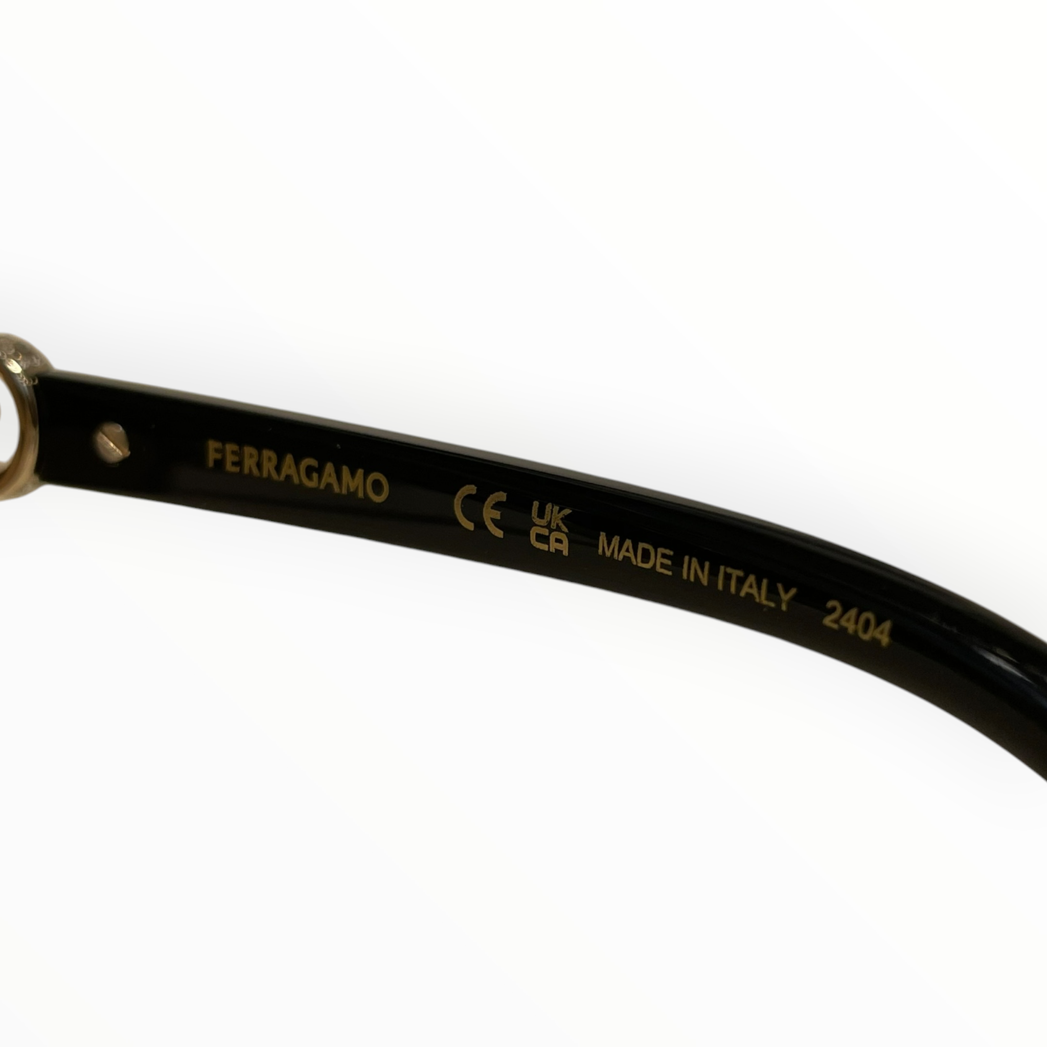 Salvatore Ferragamo/Glasses/Plastic/BLK/L's/Letter On Side Frame view 4