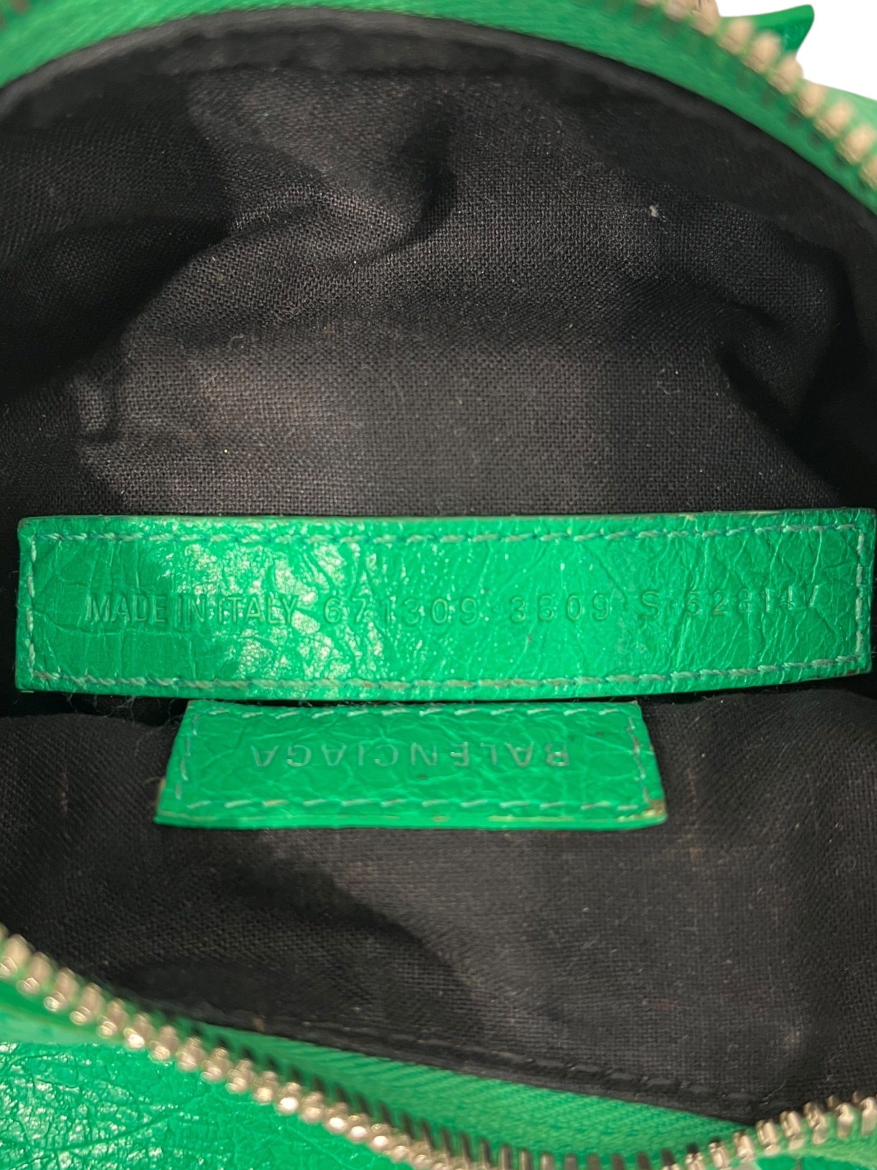 BALENCIAGA/Bag/Leather/GRN/GREEN CAGOLE BAG view 8