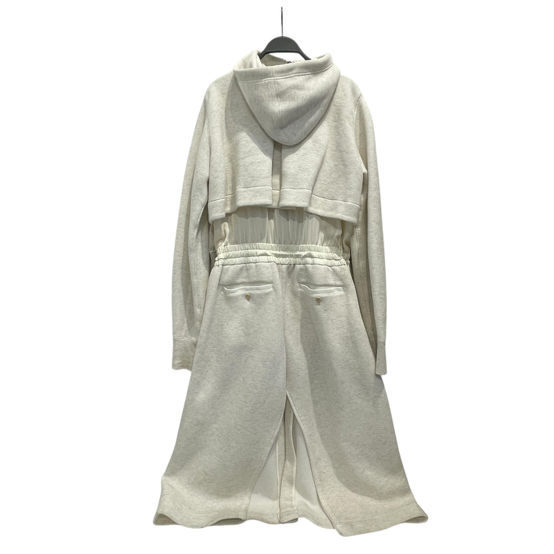 Sacai/LS Dress/1/Cotton/BEG/Hoodie Dress