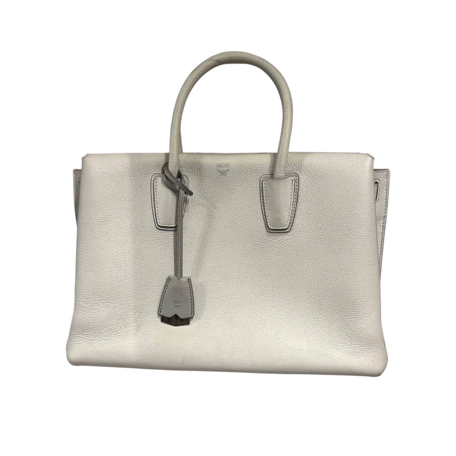 MCM/Tote Bag/Leather/WHT/Milla view 1
