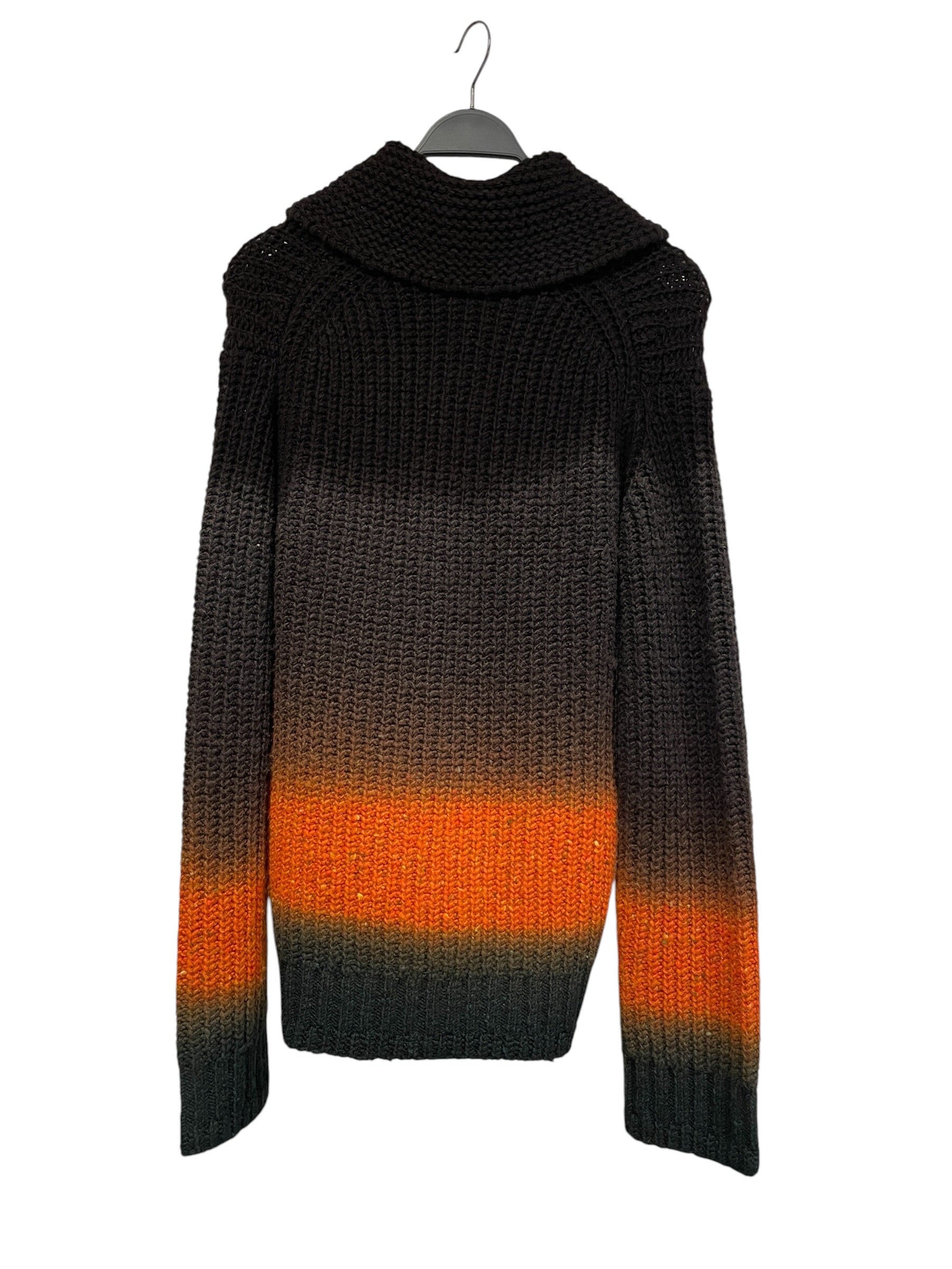 Sacai/Heavy Cardigan/2/Border/Wool/MLT/Garment Dye Wool Knit view 2