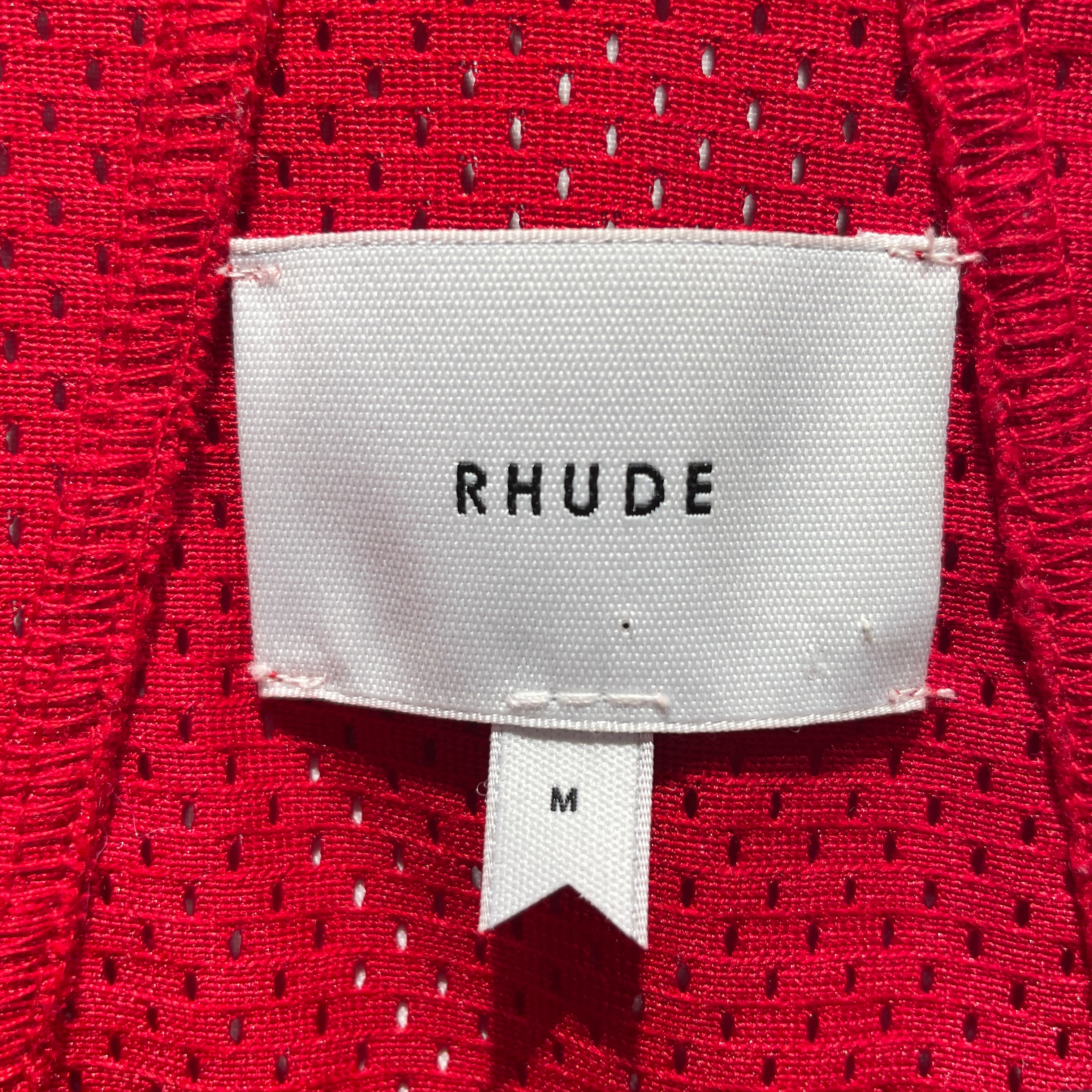 RHUDE/T-Shirt/L/Cotton/RED/JERSEY view 3
