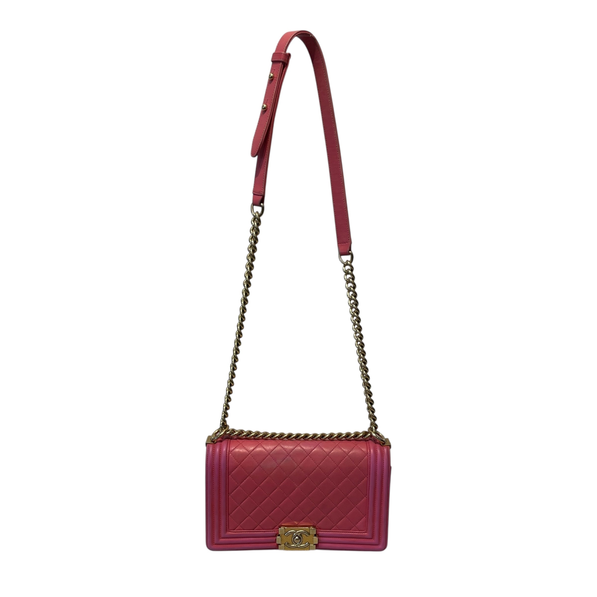 CHANEL/Bag/Leather/PNK/Boy Flap Bag view 1