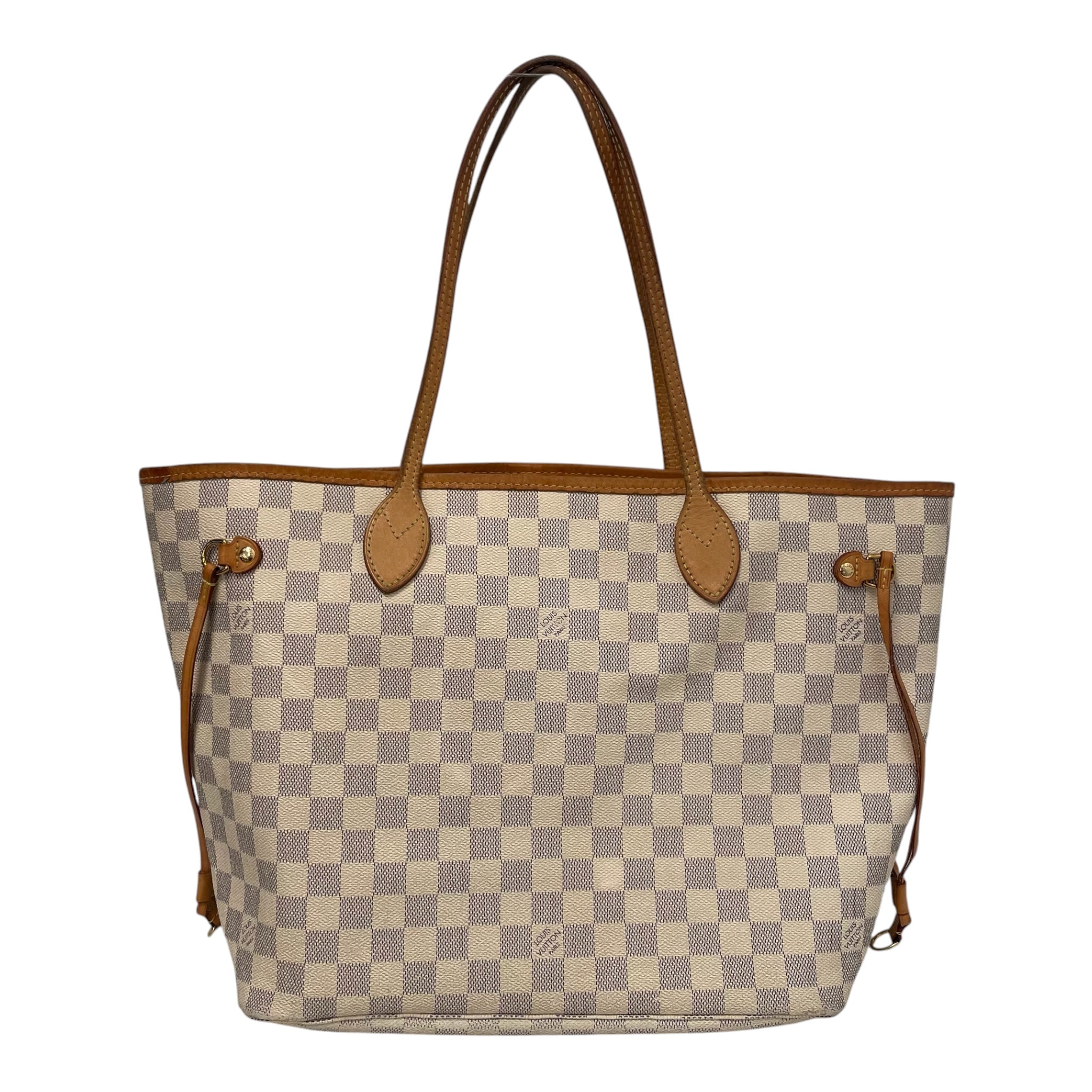LOUIS VUITTON/Tote Bag/All Over Print/Leather/CRM/AZUR NEVERFULL view 1