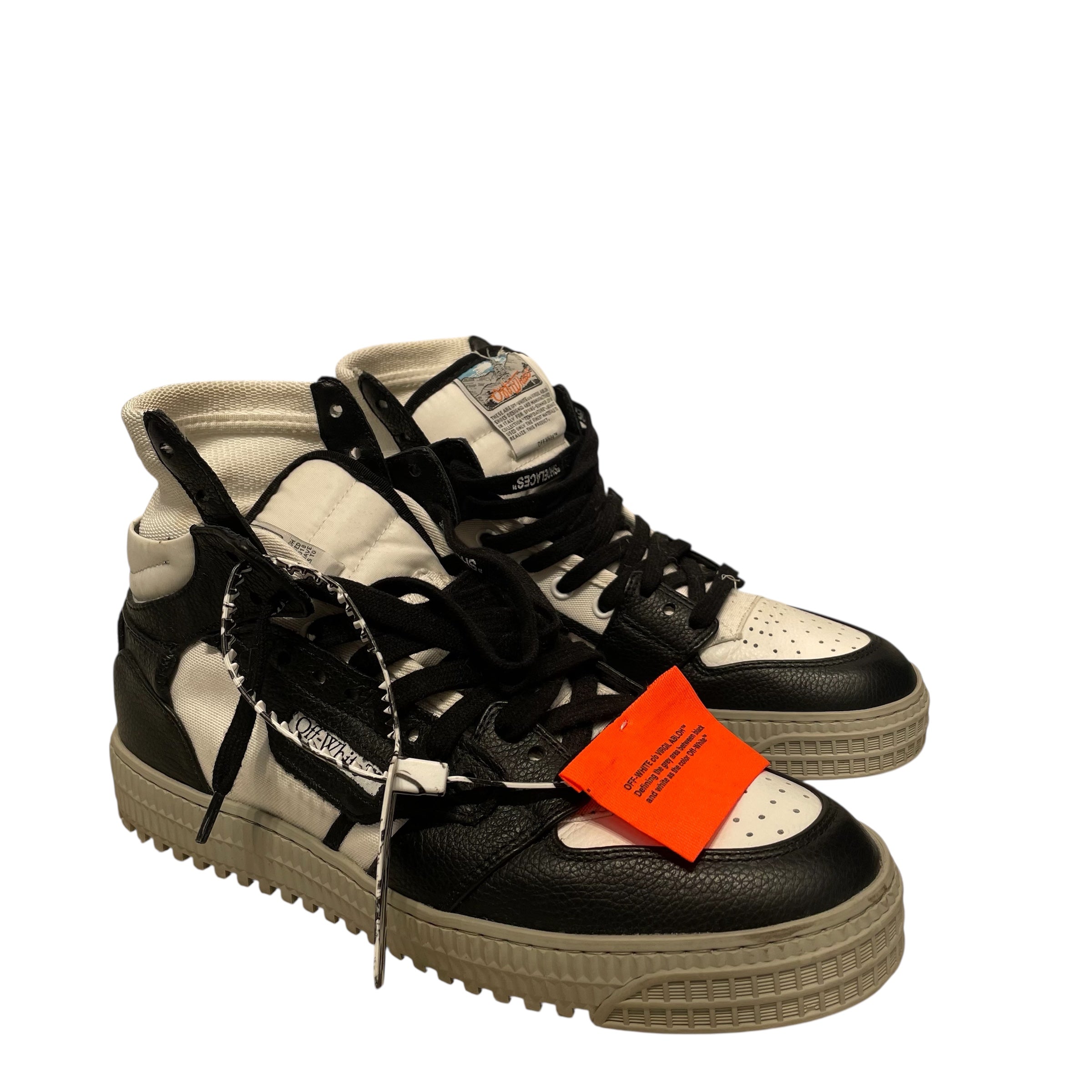 OFF-WHITE/Hi-Sneakers/EU 39/Suede/BLK/3.0 Court Sneakers view 1