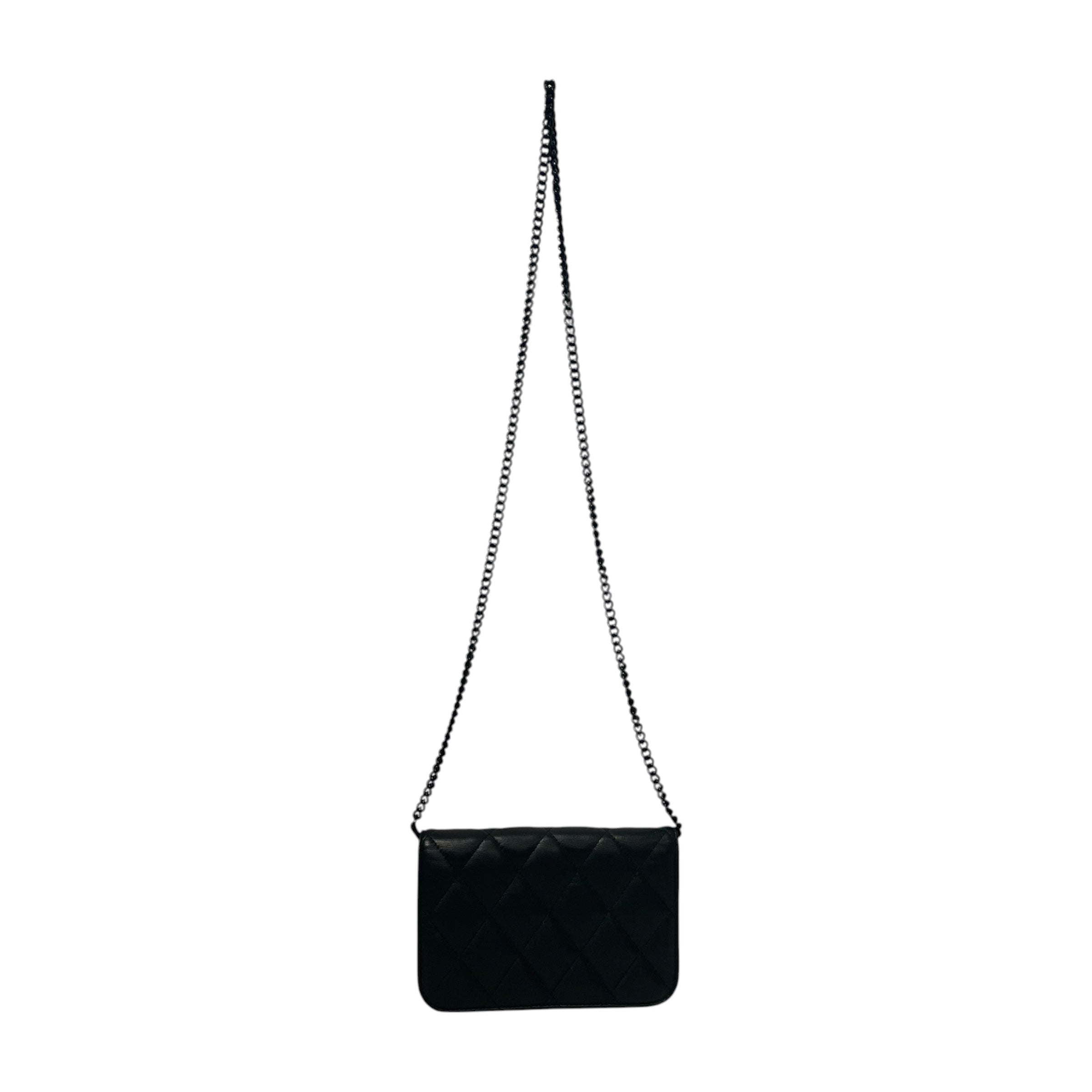 BALENCIAGA/Cross Body Bag/Leather/BLK/BALENCIAGA B LOGO CROSSBODY view 2