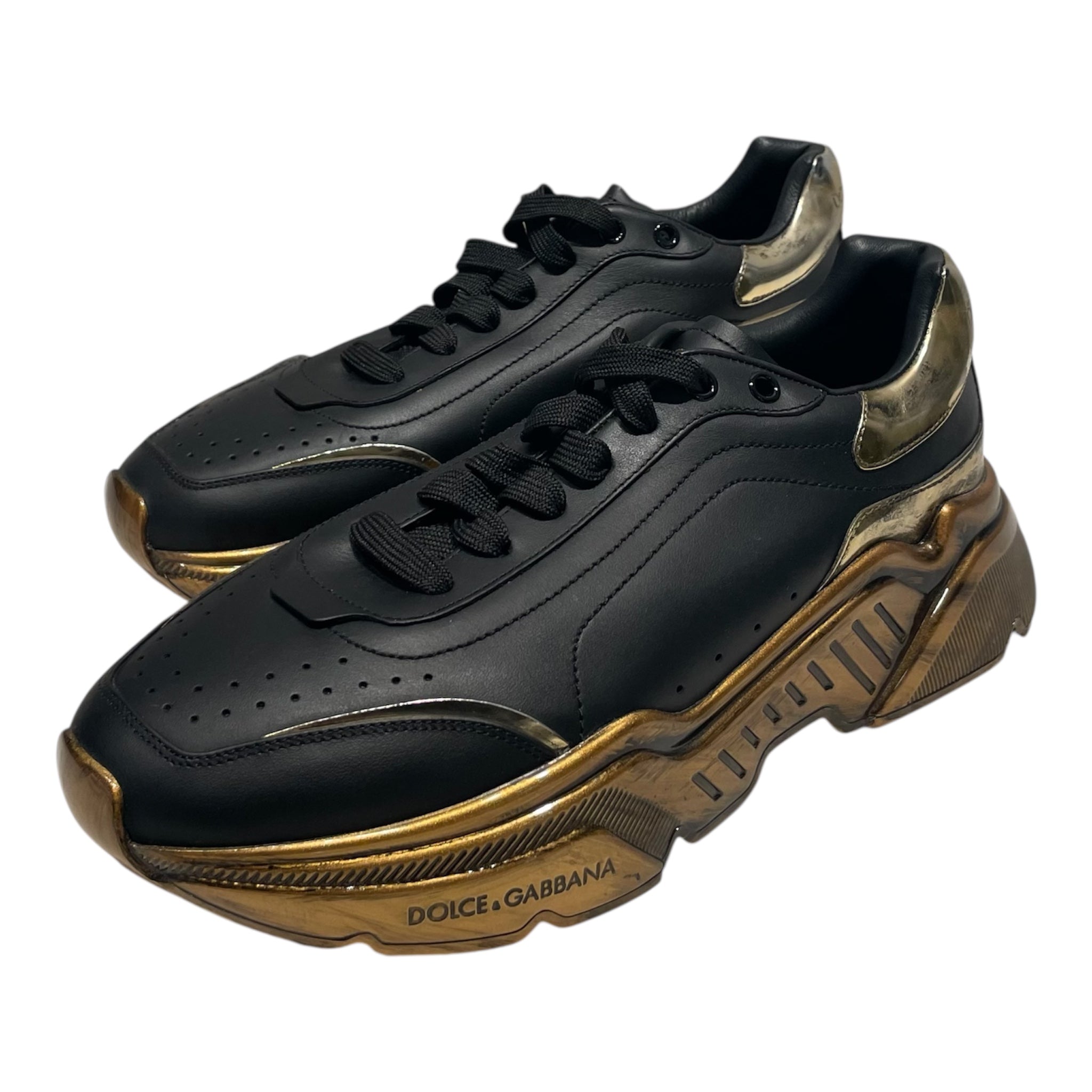 DOLCE&GABBANA/Low-Sneakers/US 9/Leather/BLK/Dolce & Gabana Daymaster view 1