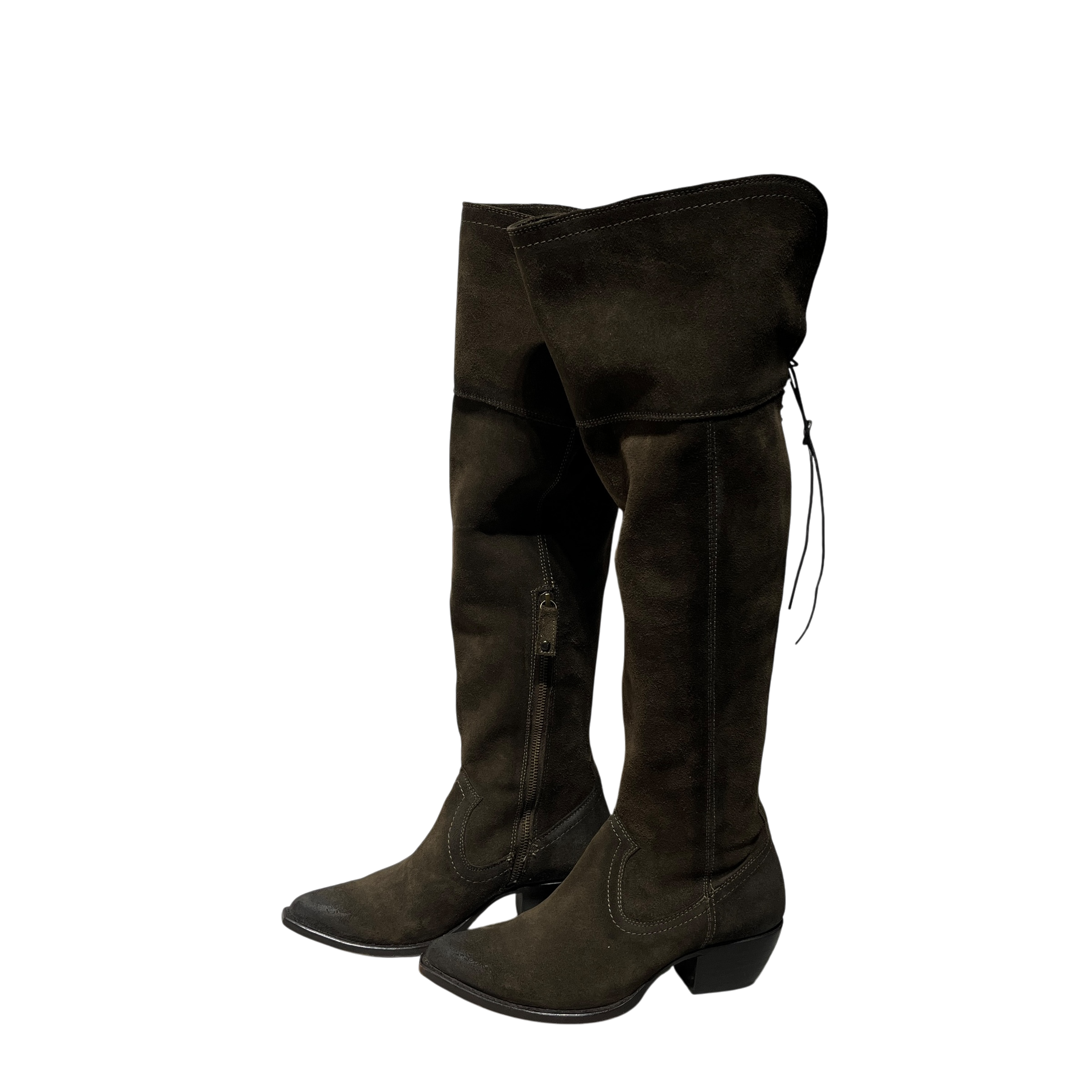 FRYE/Long Boots/US 8/Suede/BRW/sacha view 2