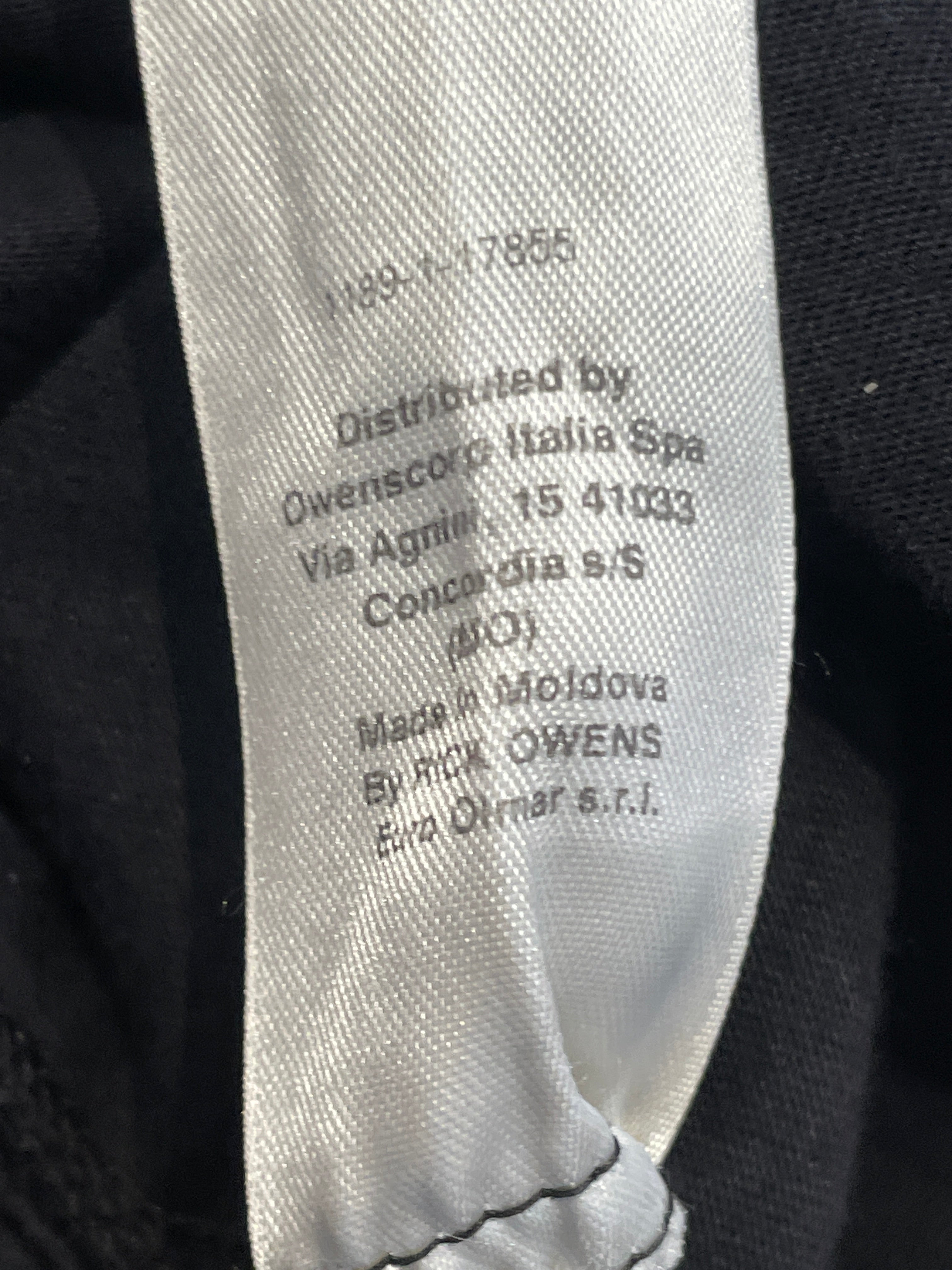 RICK OWENS DRKSHDW/T-Shirt/L/Cotton/BLK/GRAPHIC TSHIRT W/ RIBBON view 6