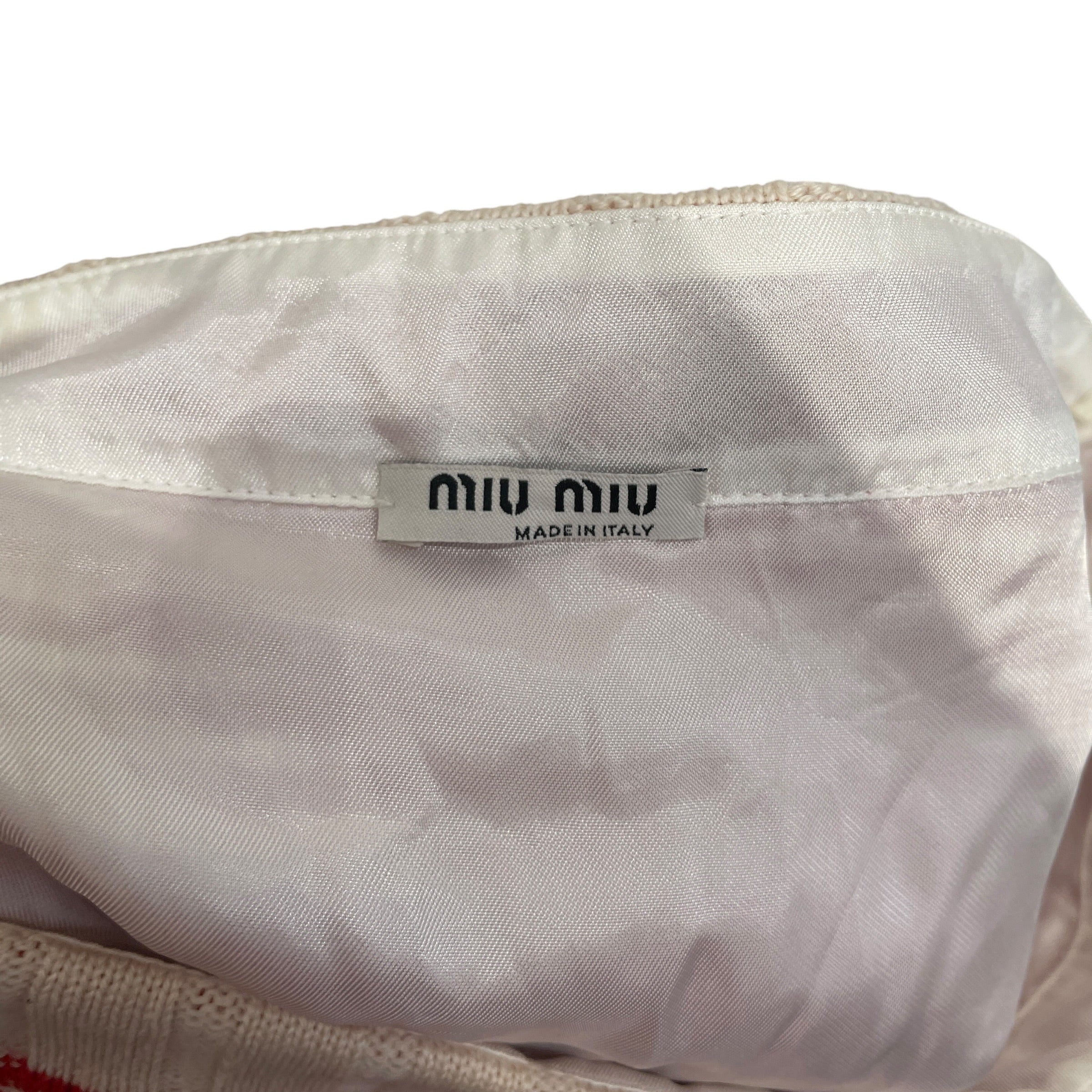MIU MIU/Skirt/38/Stripe/Wool/RED/Mini Length/KNIT X MAS VIBES view 3