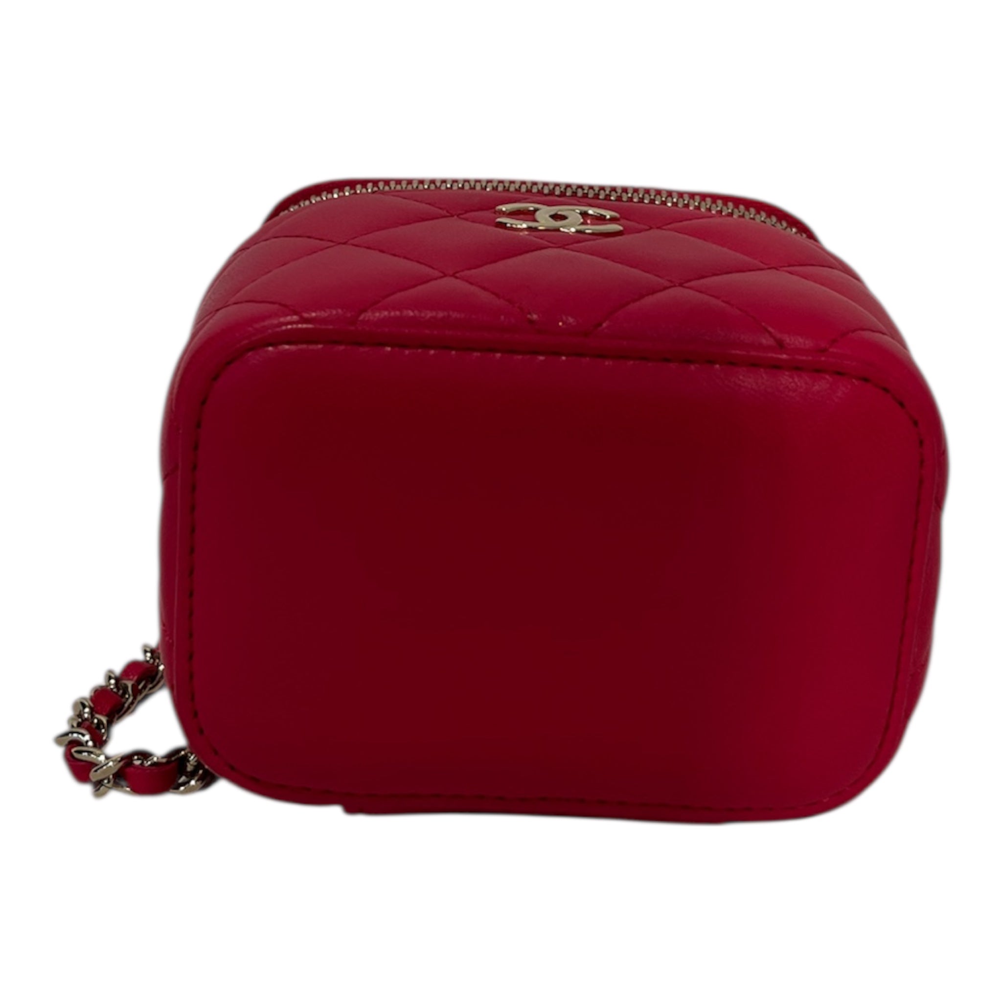 CHANEL/Cross Body Bag/Leather/PNK/31667731 MINI VANITY HOT PINK view 5