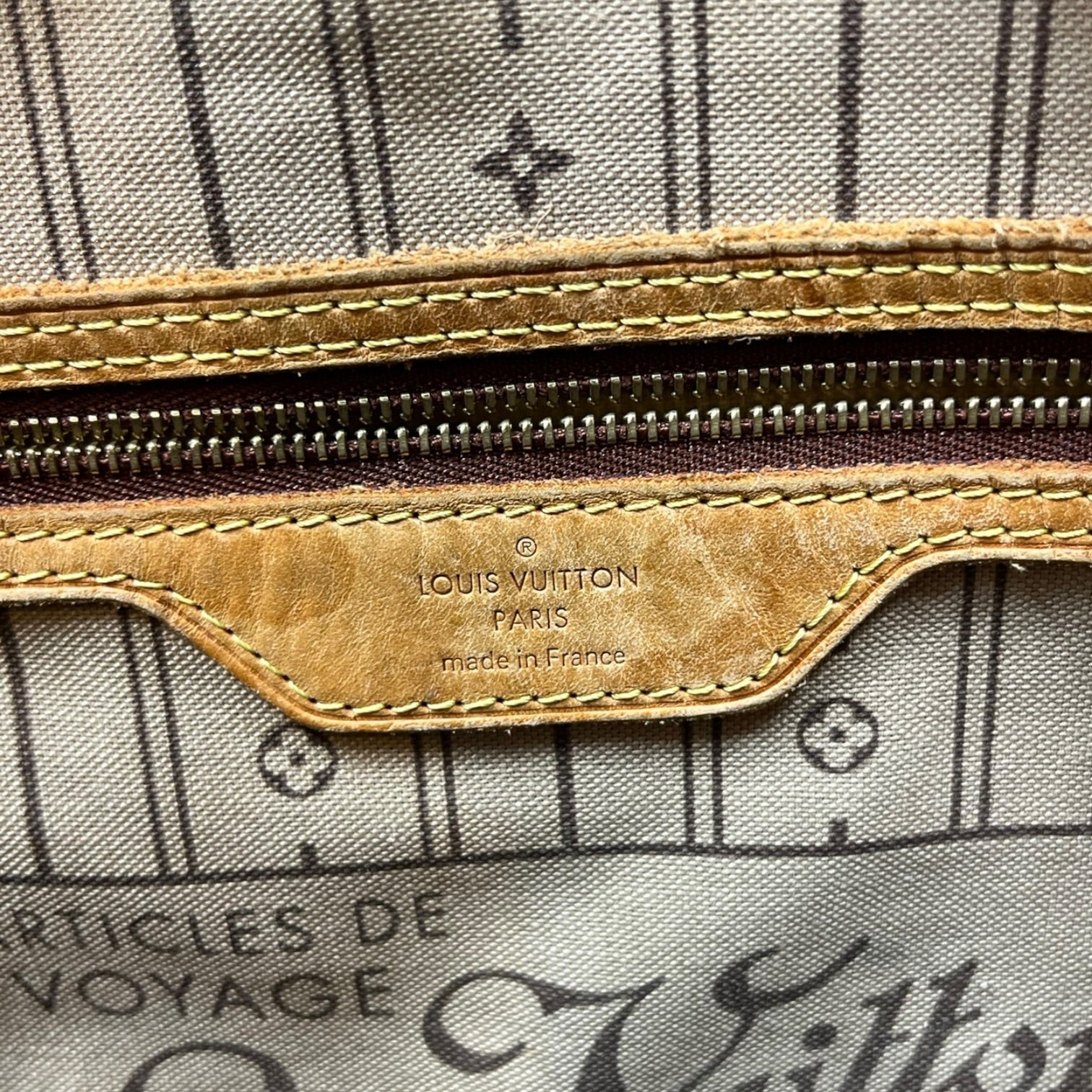 LOUIS VUITTON/Tote Bag/Monogram/Leather/BRW/NEVERFULL view 6
