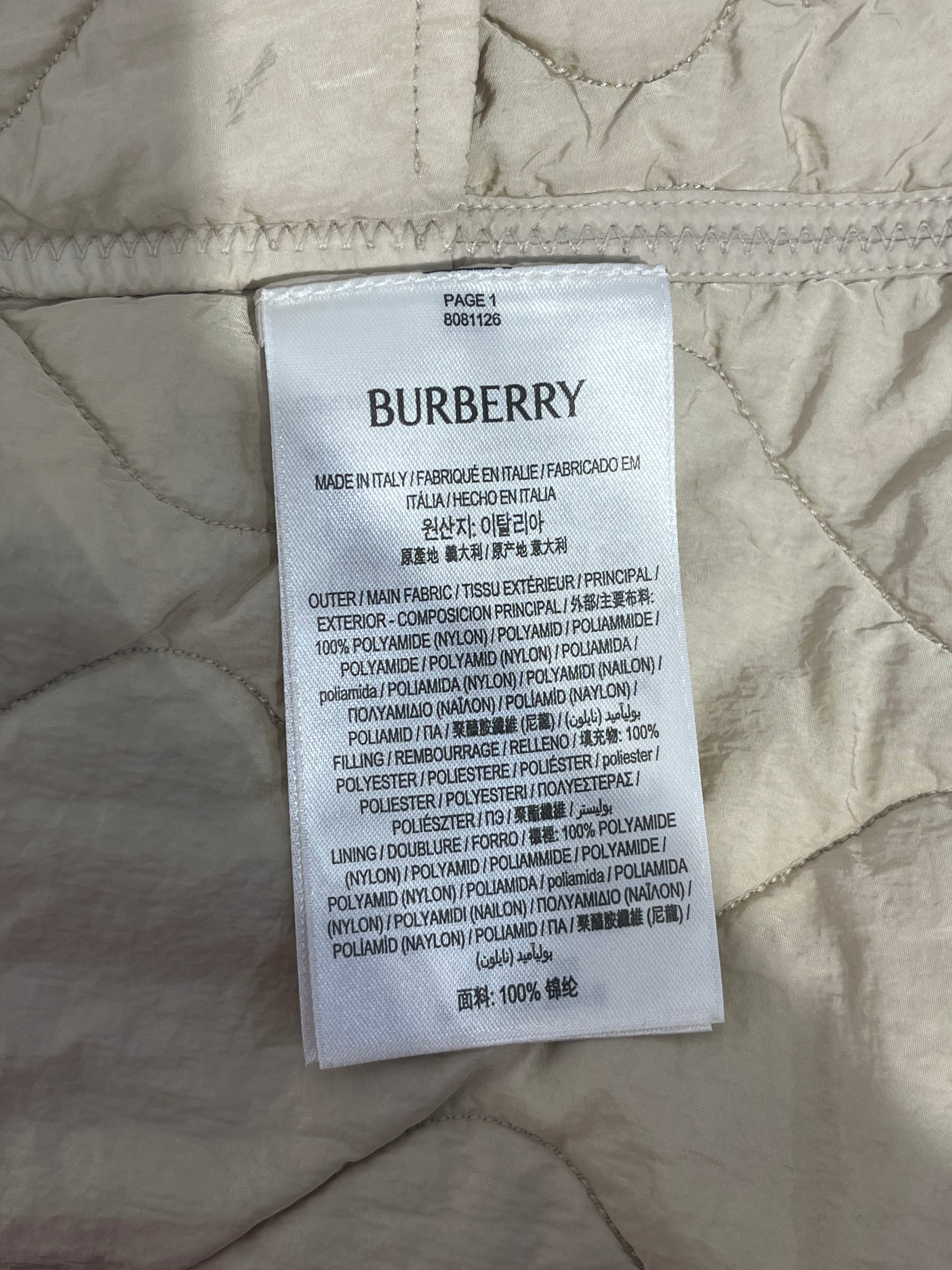 BURBERRY/Skirt/8/Polyester/KHK/Mini Length/QUILTED-8081126 view 4