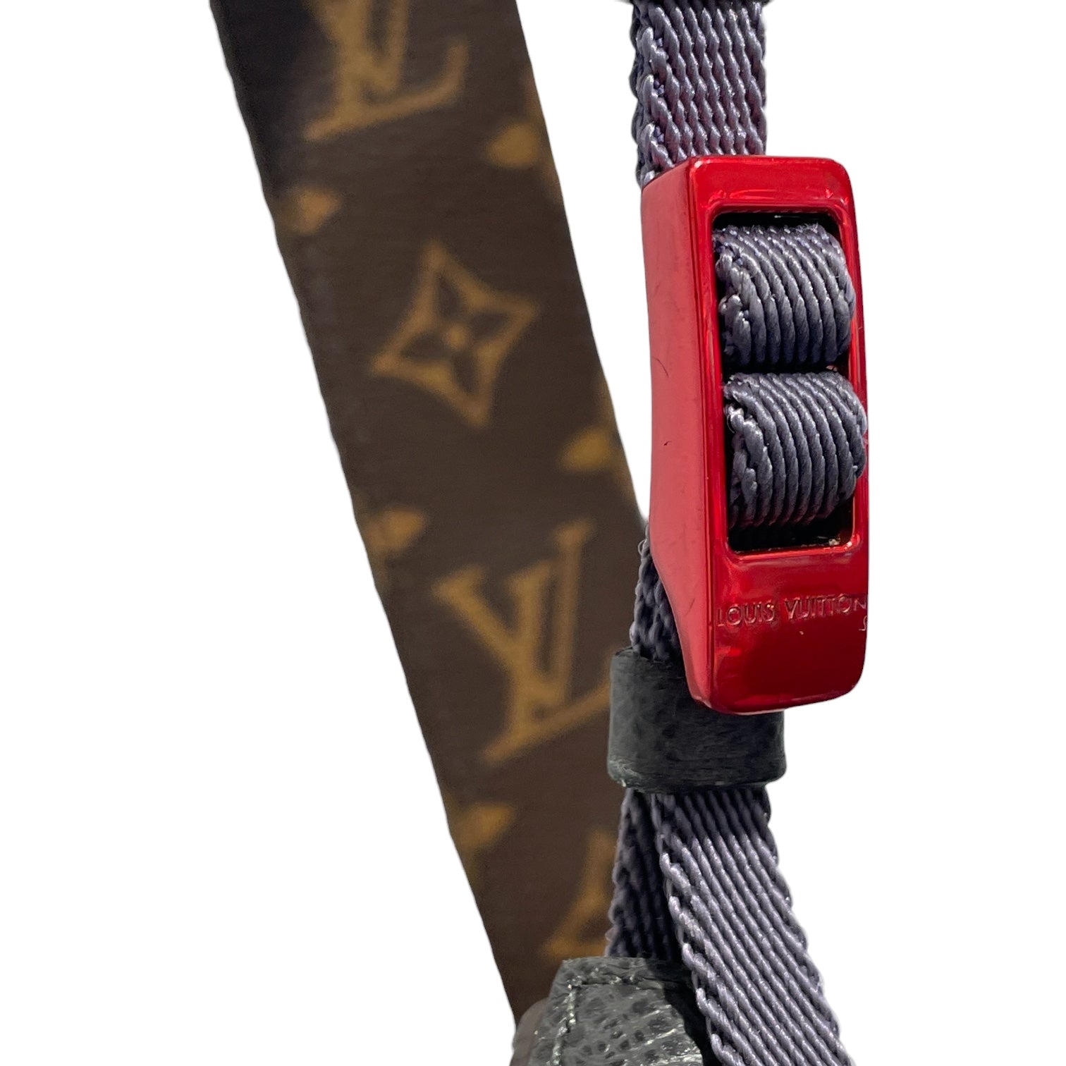 LOUIS VUITTON/Cross Body Bag/Monogram/Leather/BLU/Outdoor Pouch view 4