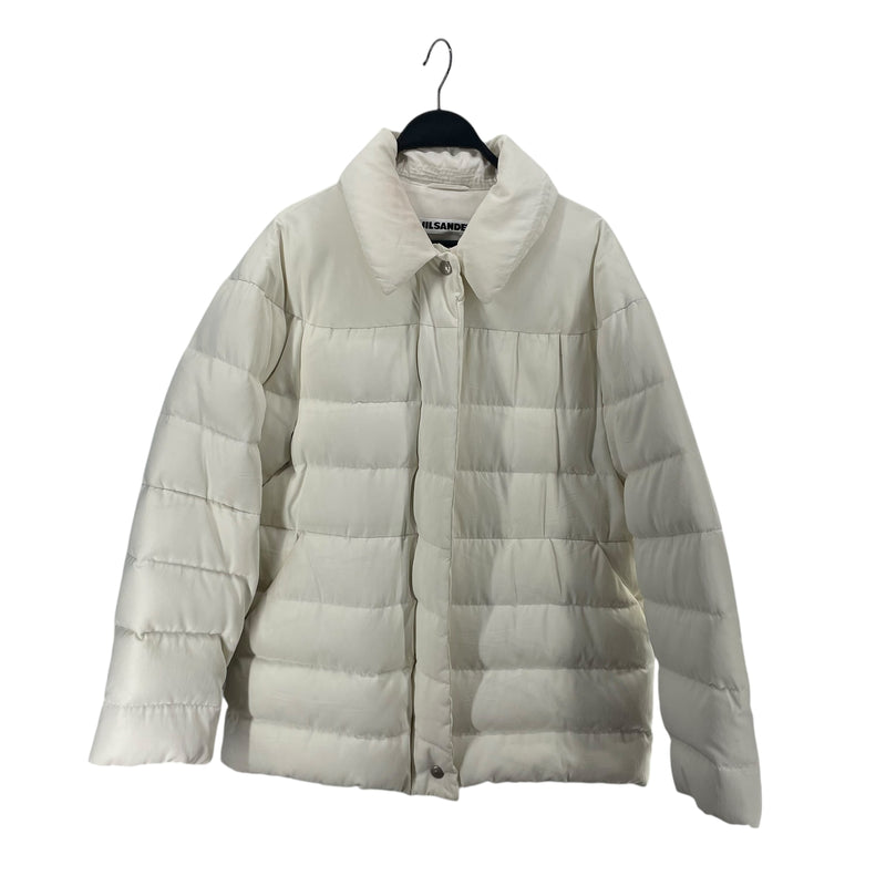 JIL SANDER/Coat/38/Nylon/WHT/SILVER BUTTONS