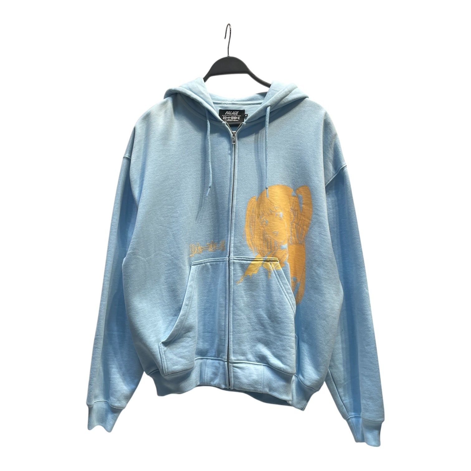PALACE/Zip Up Hoodie/M/Cotton/BLU/ view 1