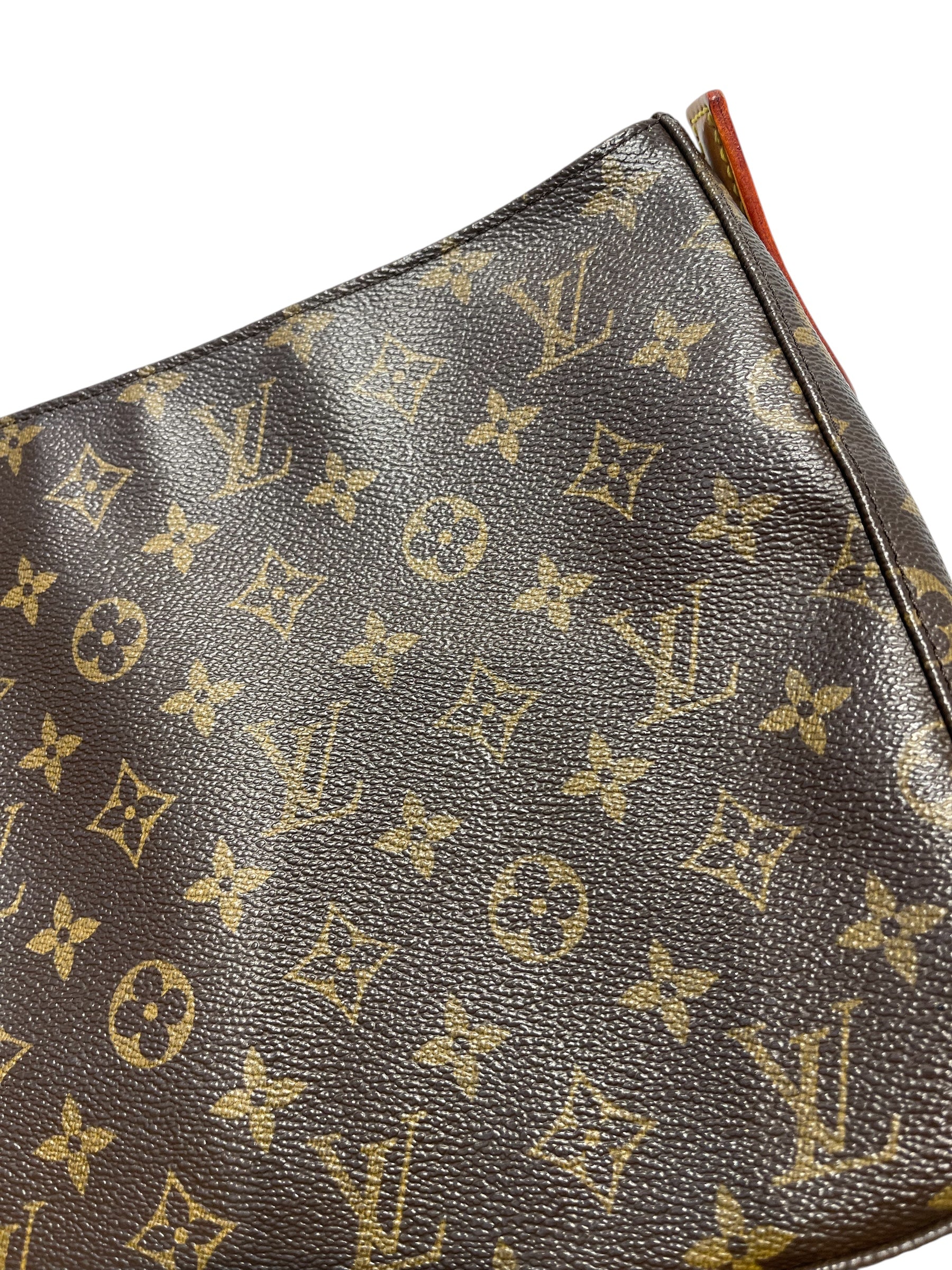 LOUIS VUITTON/Bag/Monogram/Cotton/BRW/Looping MM view 5