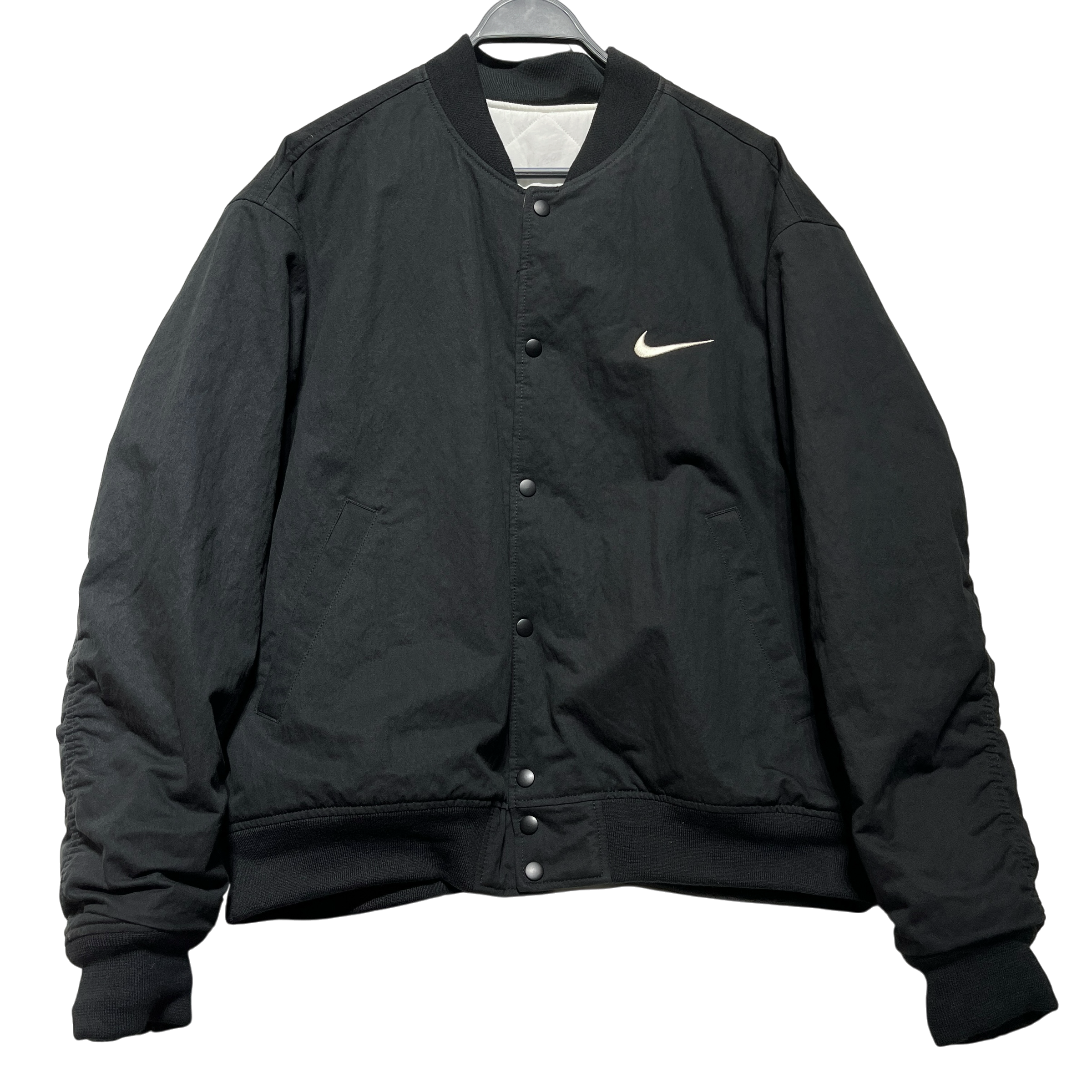 STUSSY/Flight Jkt/XL/Nylon/BLK/nike collab bomber (reverse) view 1