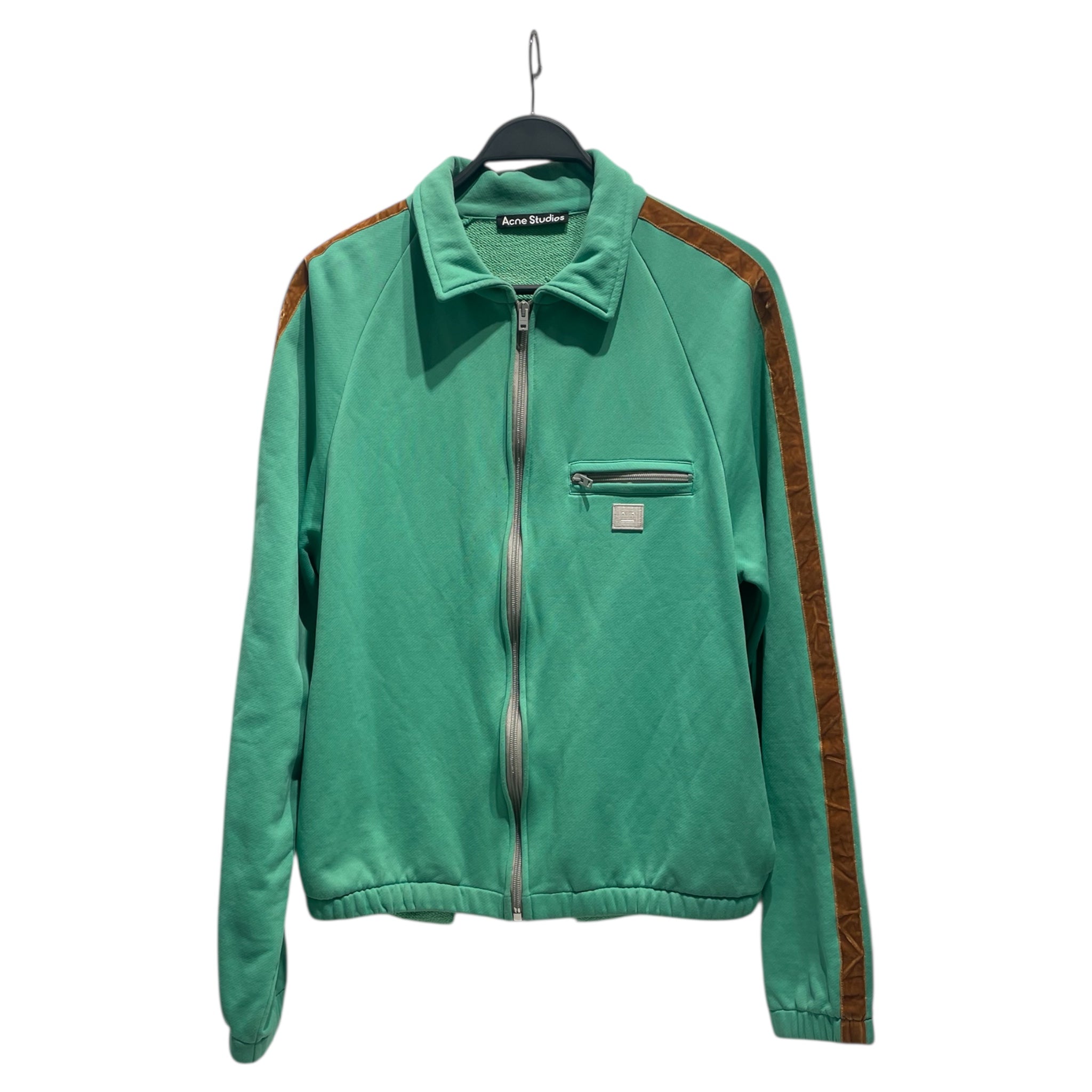 Acne Studios/Jacket/M/Cotton/GRN/velour stripe view 1
