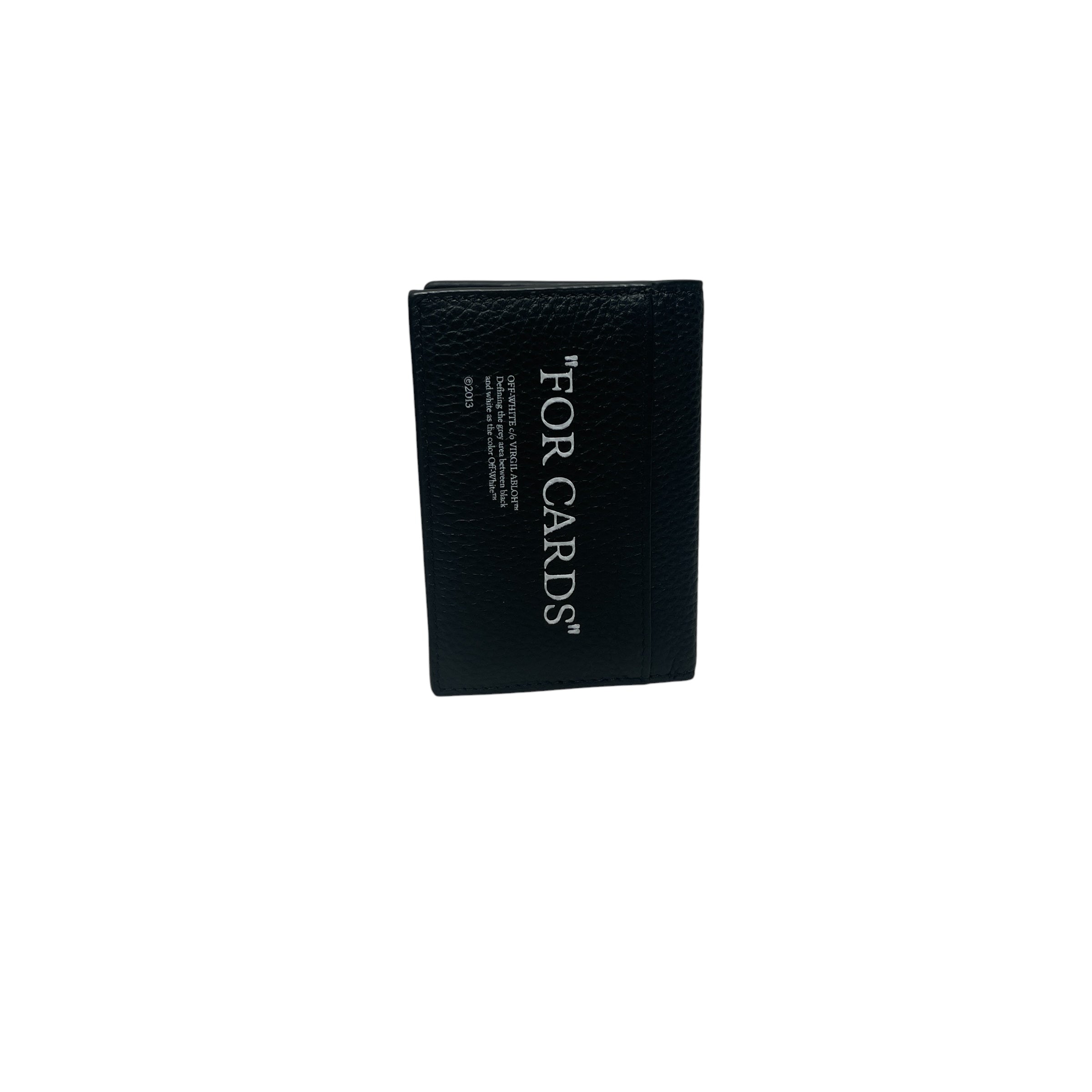 OFF-WHITE/Bifold Wallet/Leather/BLK/M's/FOR CARDS view 4