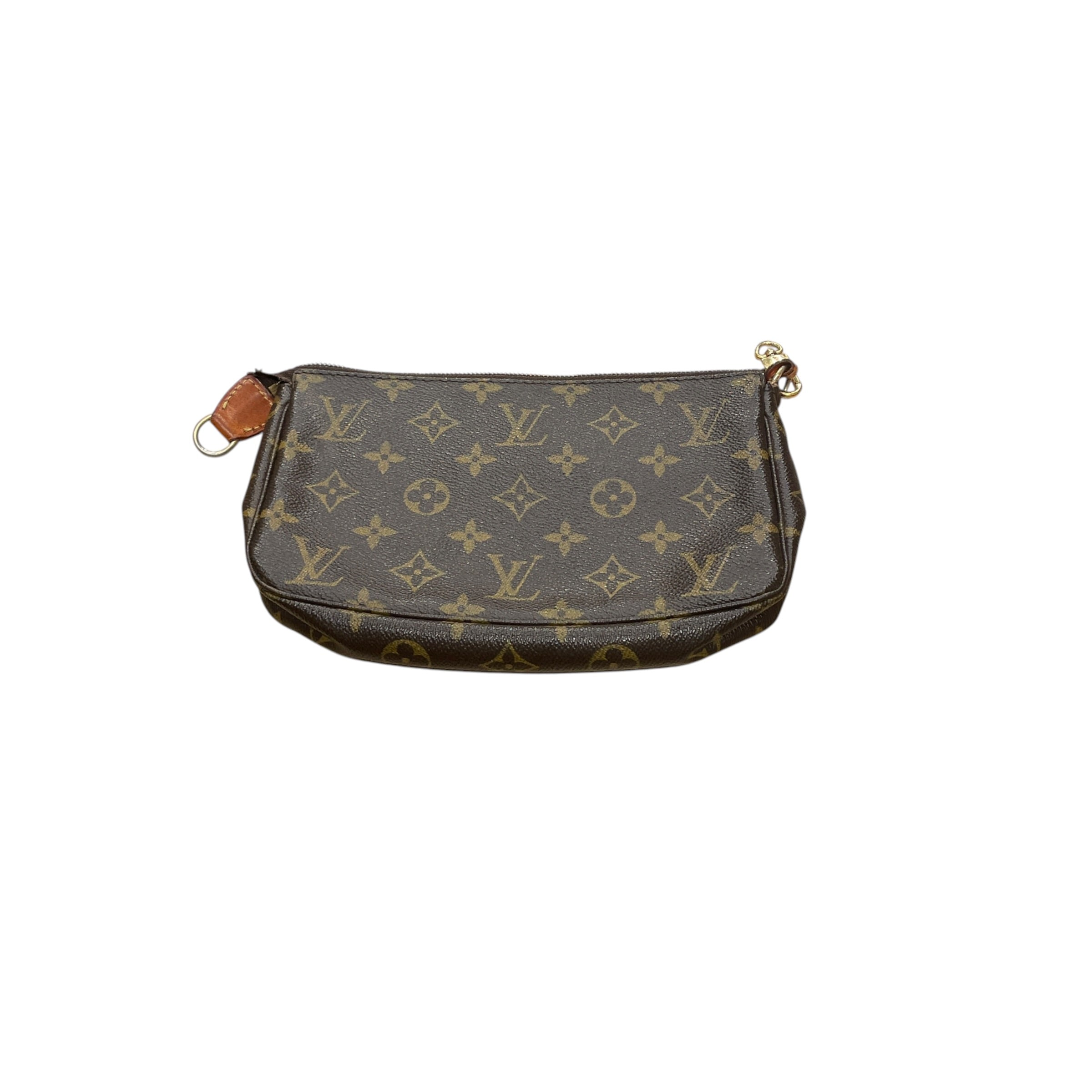 LOUIS VUITTON/Pouch/Monogram/Leather/BRW/travel/makeup pouch view 2