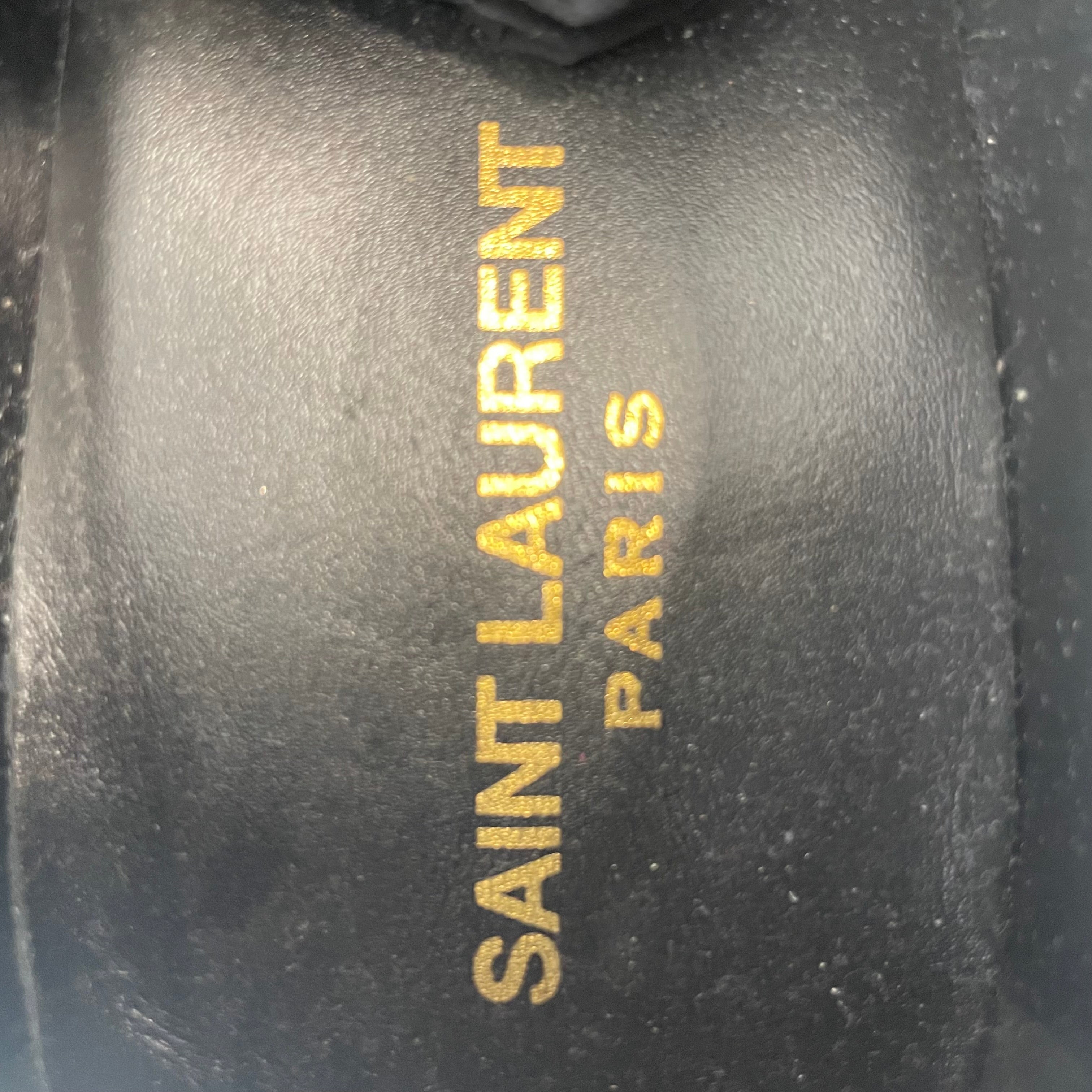 SAINT LAURENT/Loafers/EU 39/Leather/BLK/jones patent leather view 6
