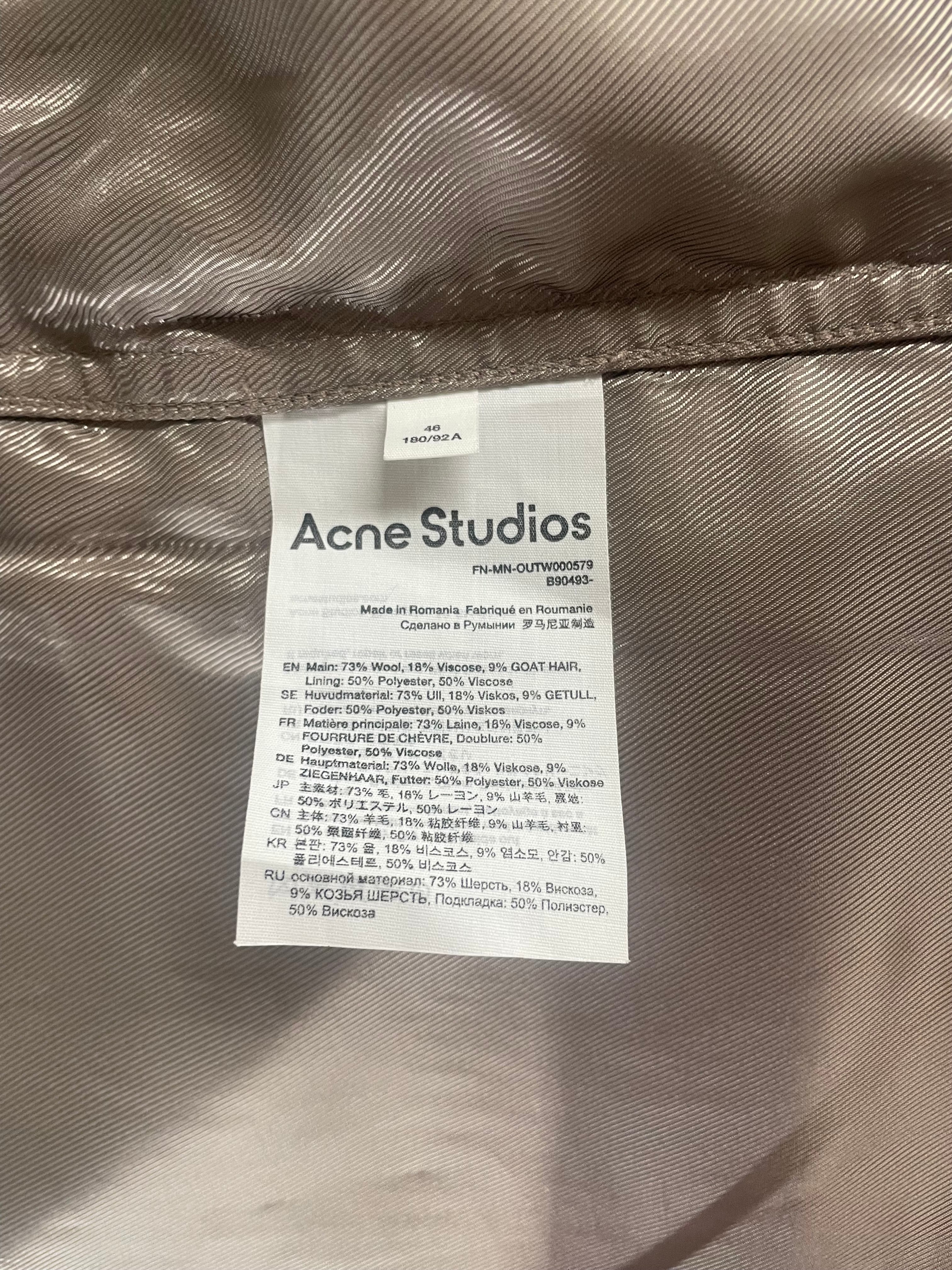 Acne Studios/LS Shirt/46/Wool/IVR/Dress/WOOL OVERSHIRT - OUTW000579 view 4
