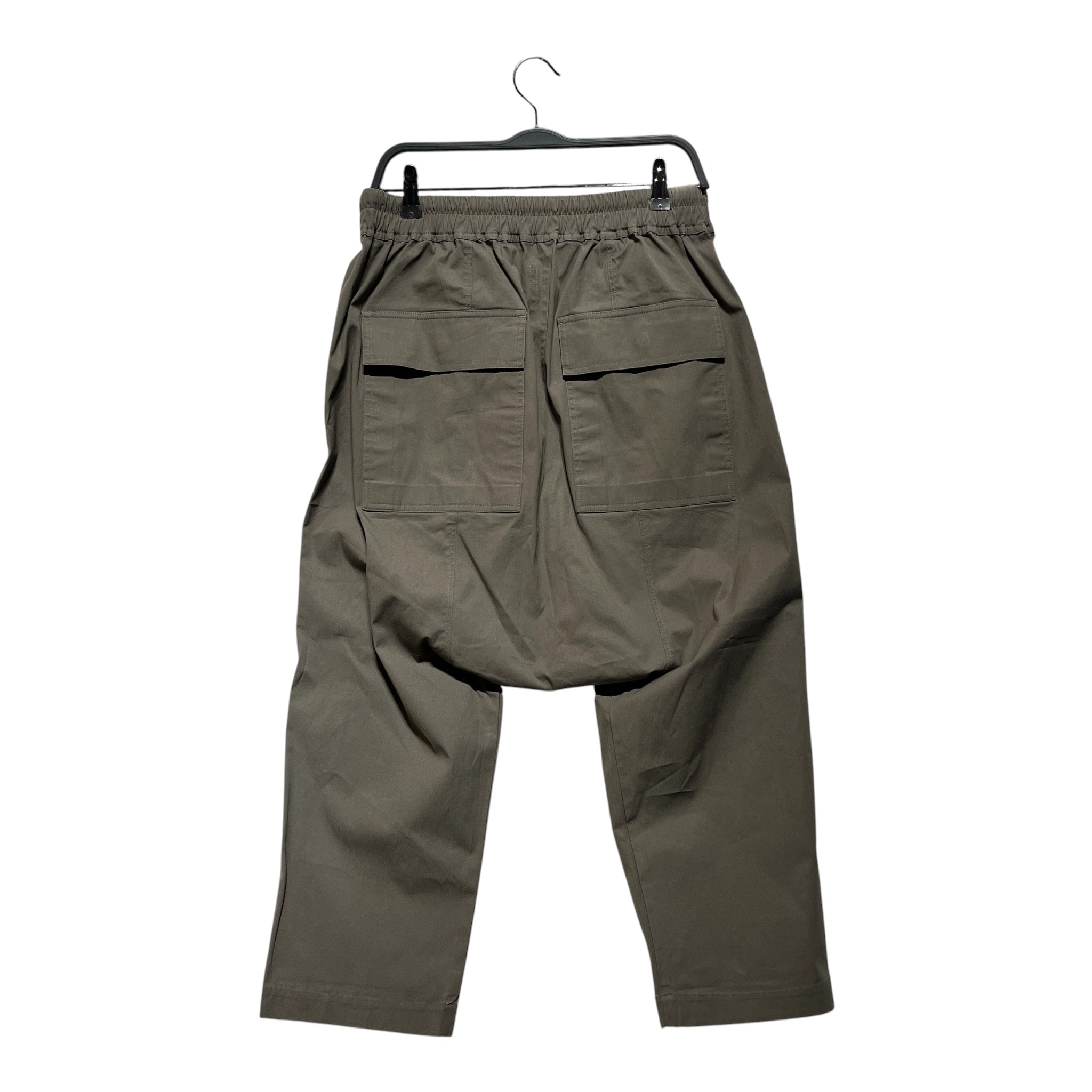 Rick Owens/Cropped Pants/34/Cotton/GRY/temple drawstring view 2