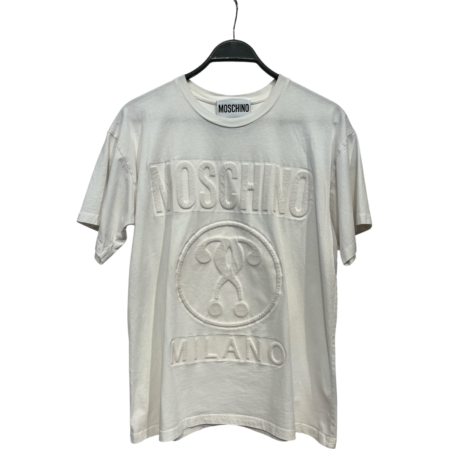 MOSCHINO/T-Shirt/6/Cotton/WHT/moschino logo tee view 1