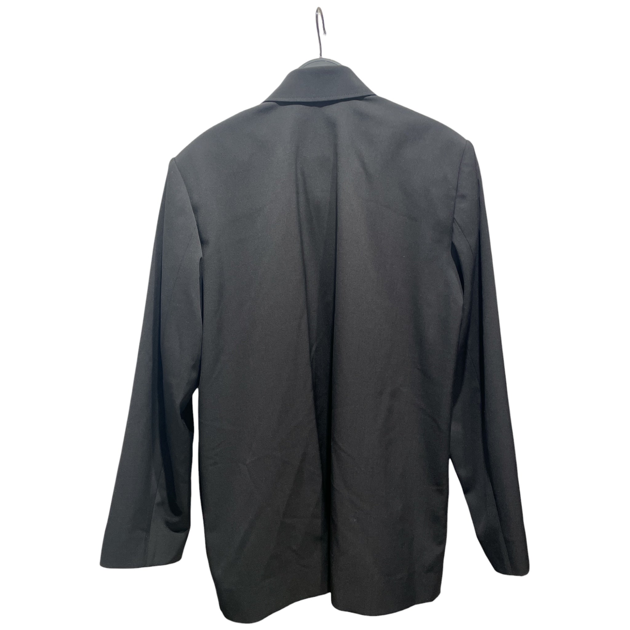 BALENCIAGA/LS Shirt/32/Wool/BLK/6 BUTTONS view 2
