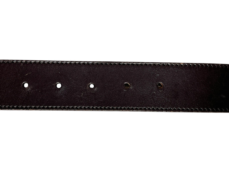 GUCCI/Belt/Leather/BRW/Gucci Brown Interlock Belt